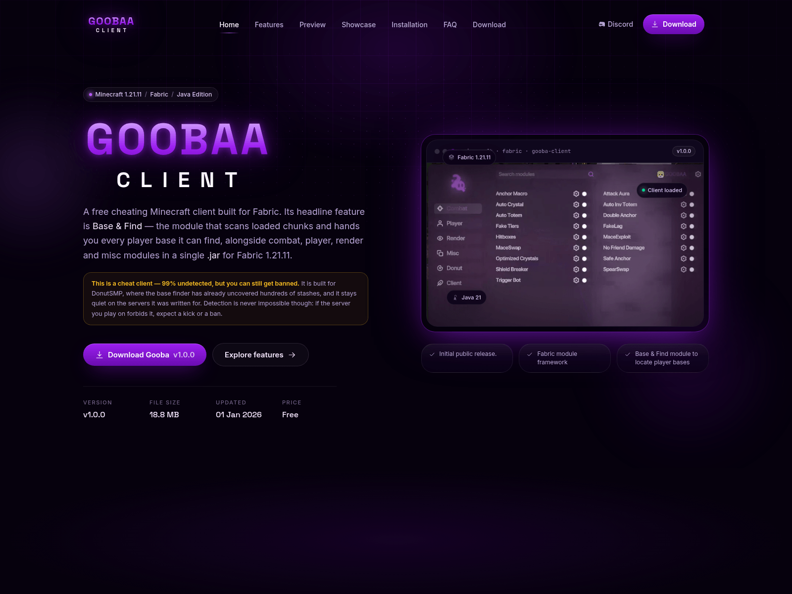 的截图 goobaaclient.sbs