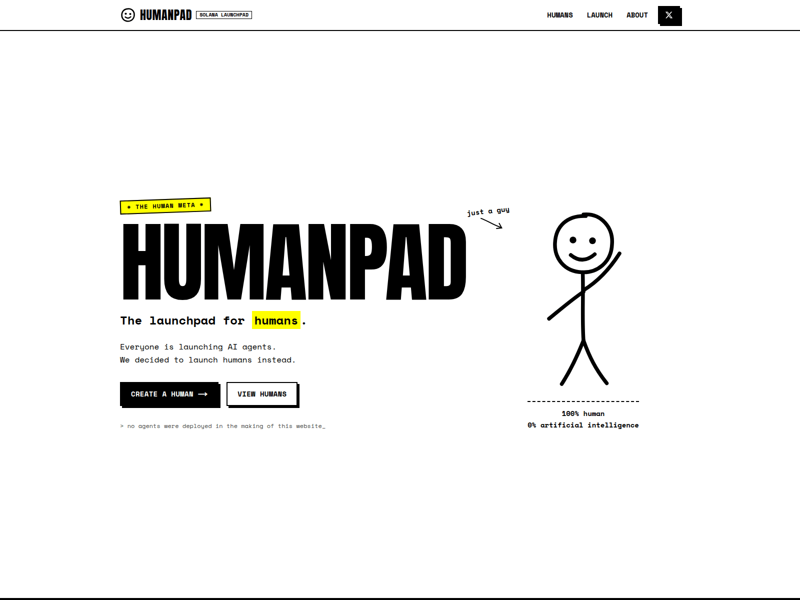 Screenshot of humanpad.digital