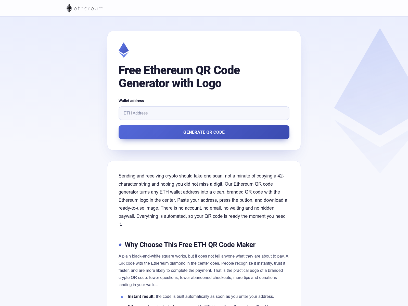 的截图 ethqr-code.com