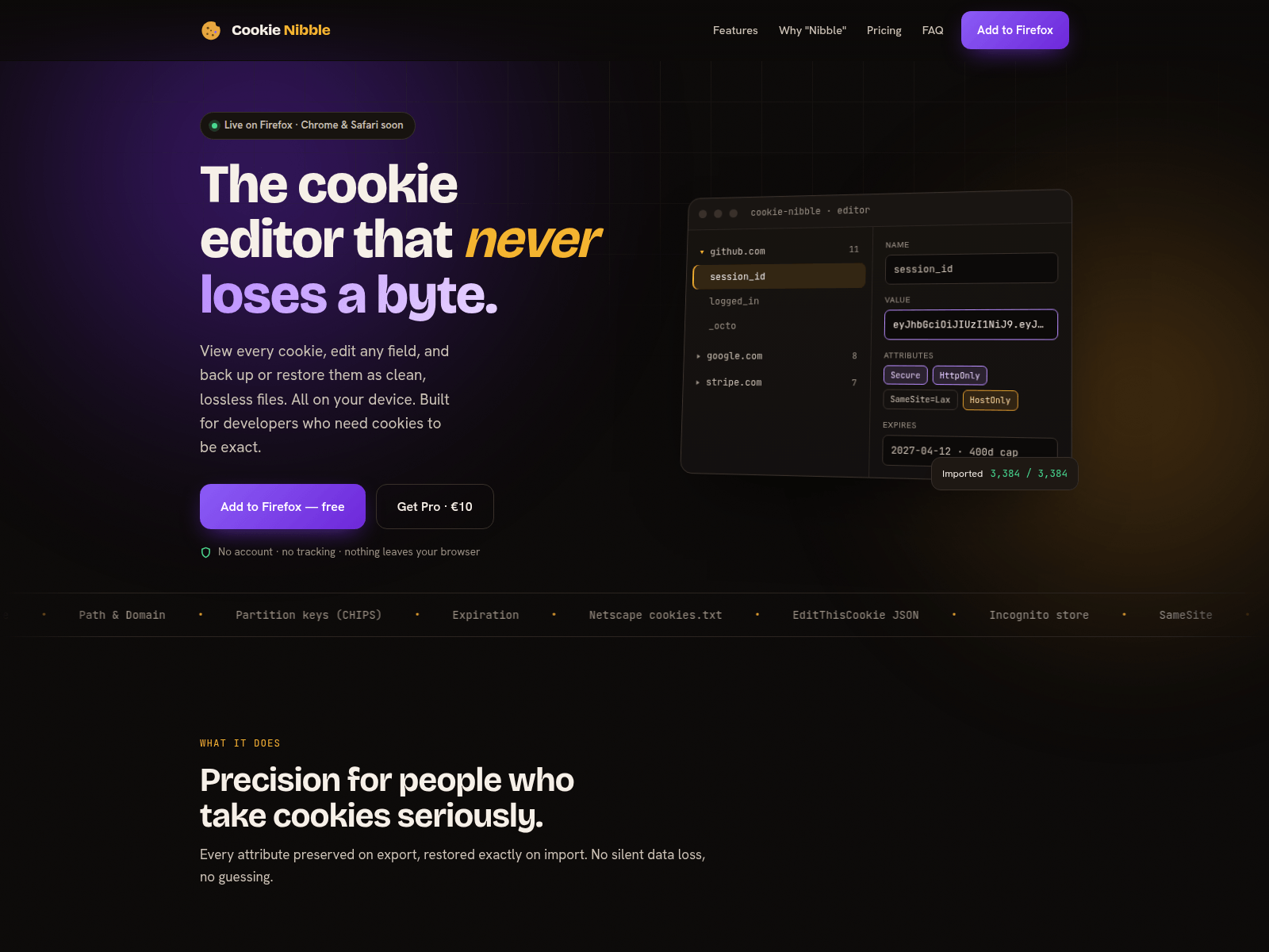 的截图 cookienibble.com