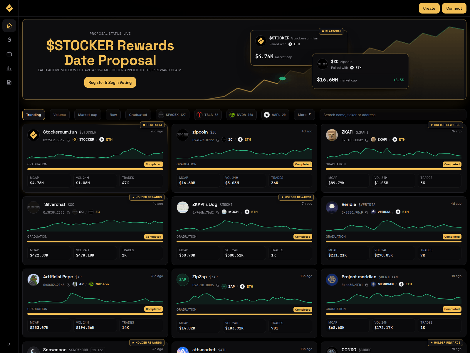 的截图 stockereum-vote.xyz