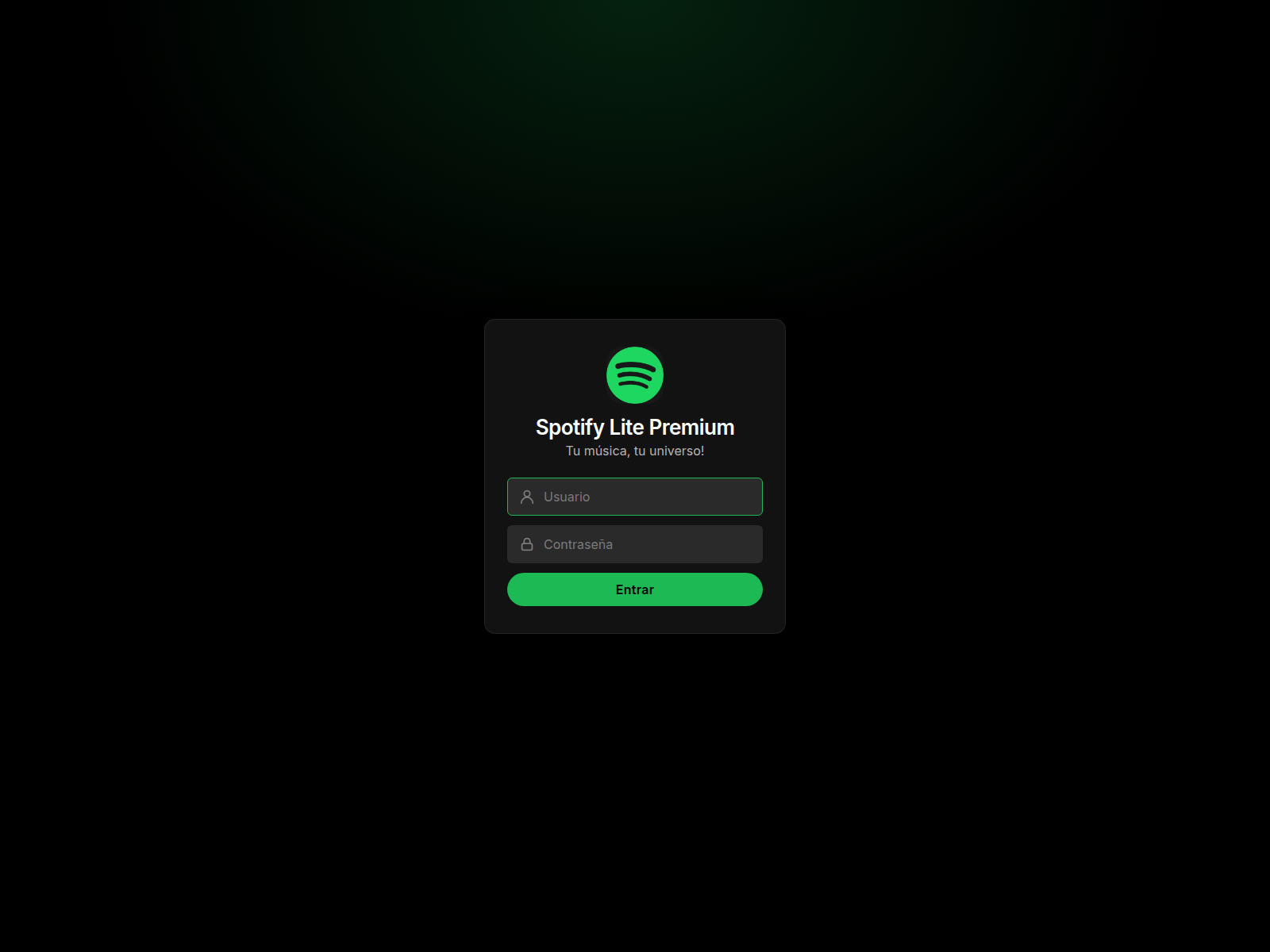 Знімок екрана app.spotifylite.online