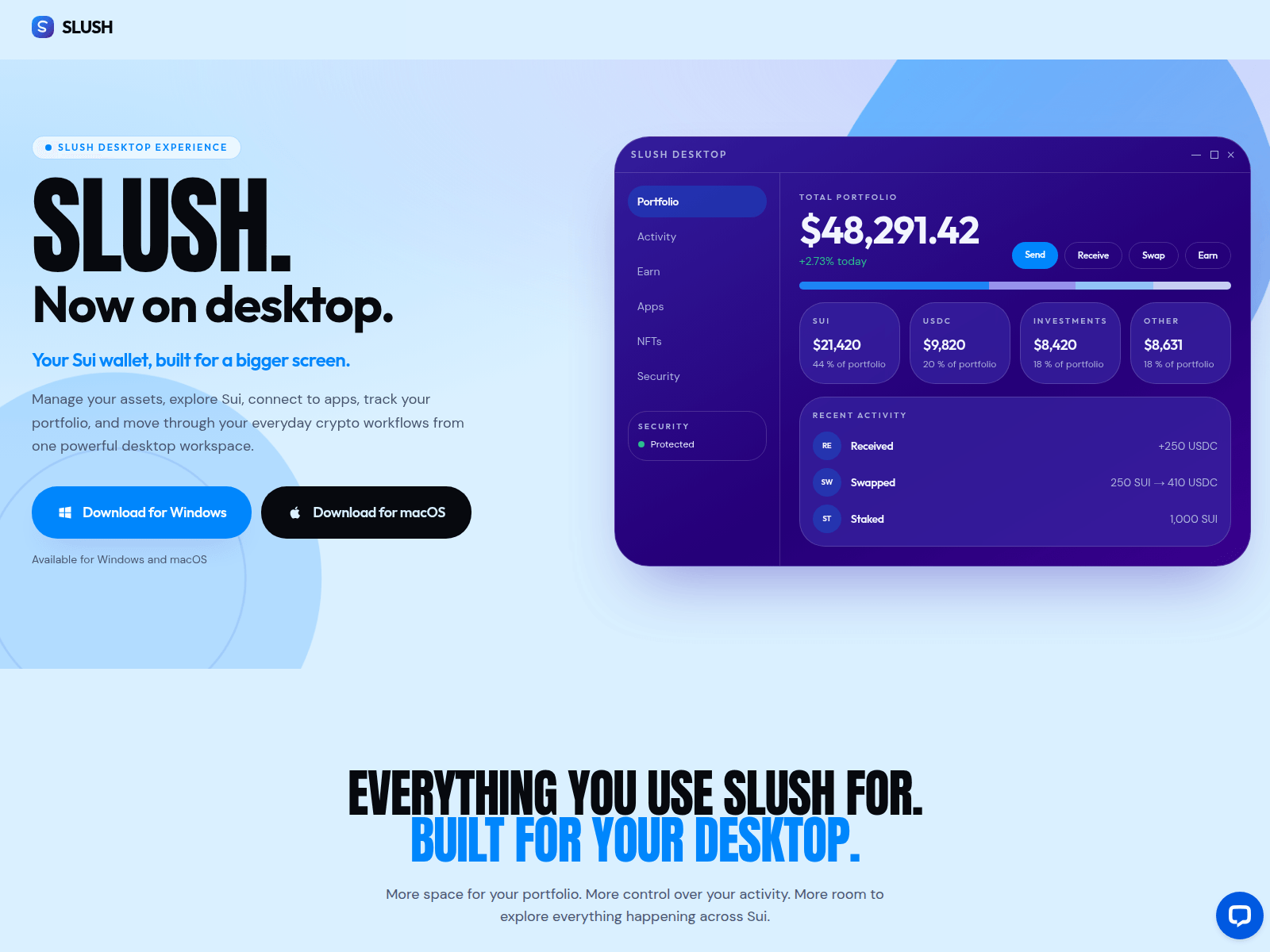 的截图 slushdesktop.com