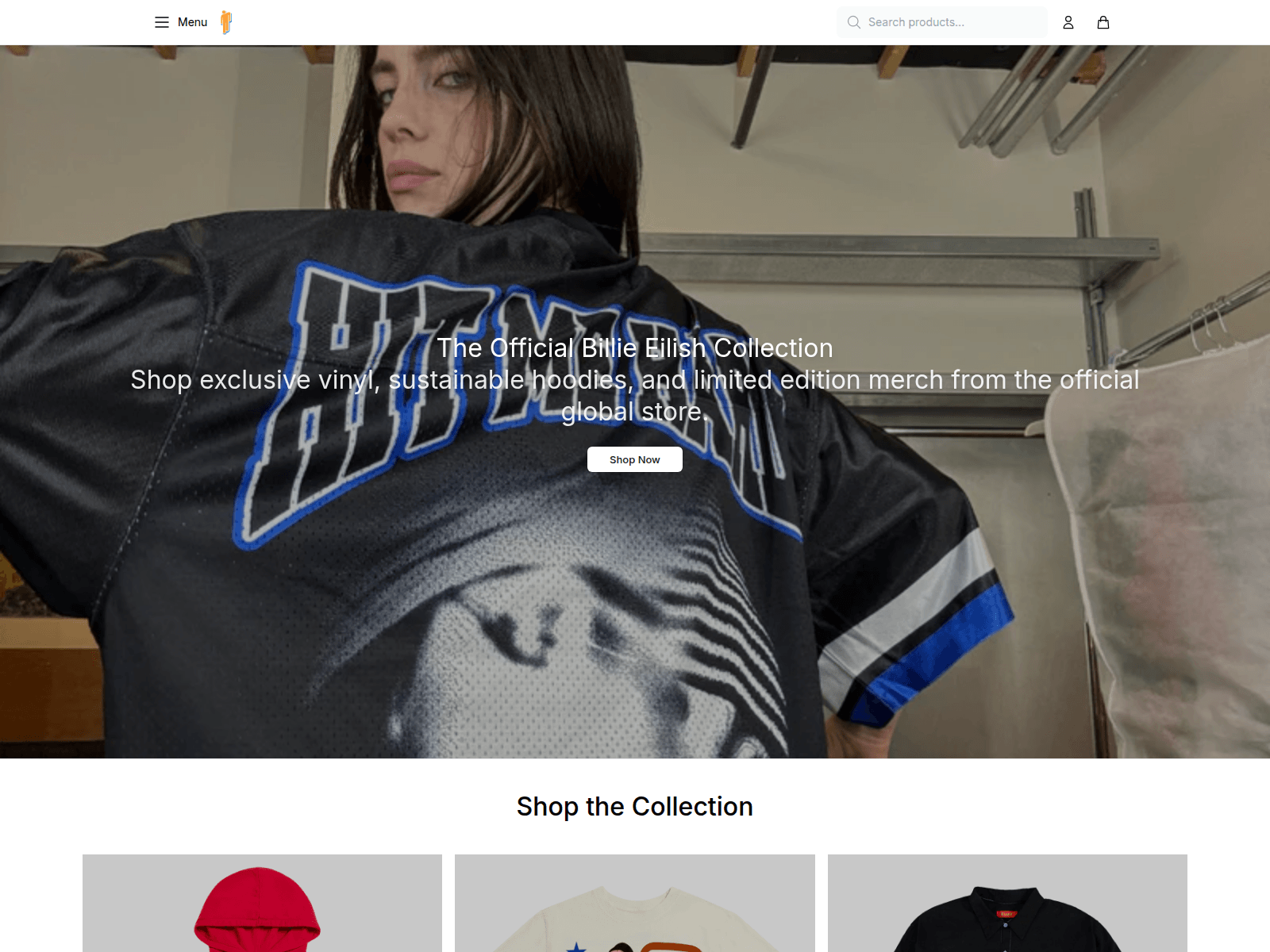 Screenshot of billiebeauty.shop