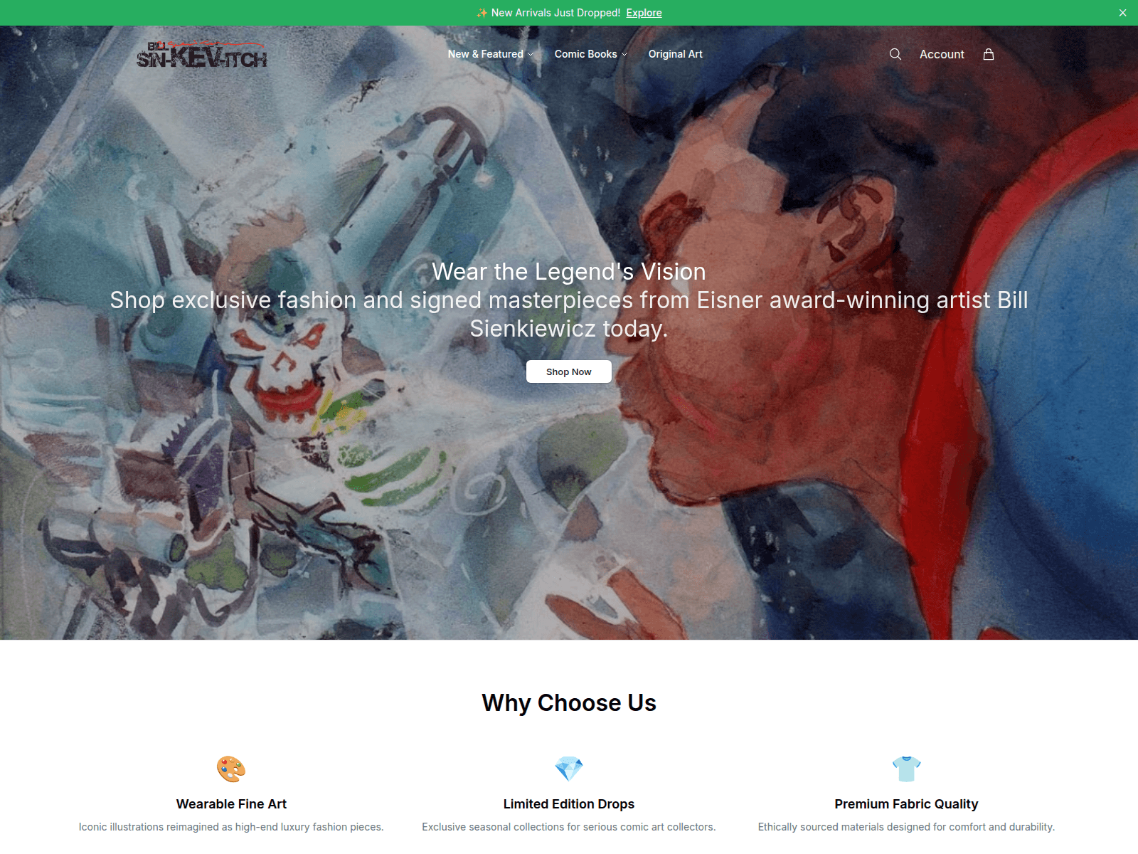 Screenshot of billsart.shop