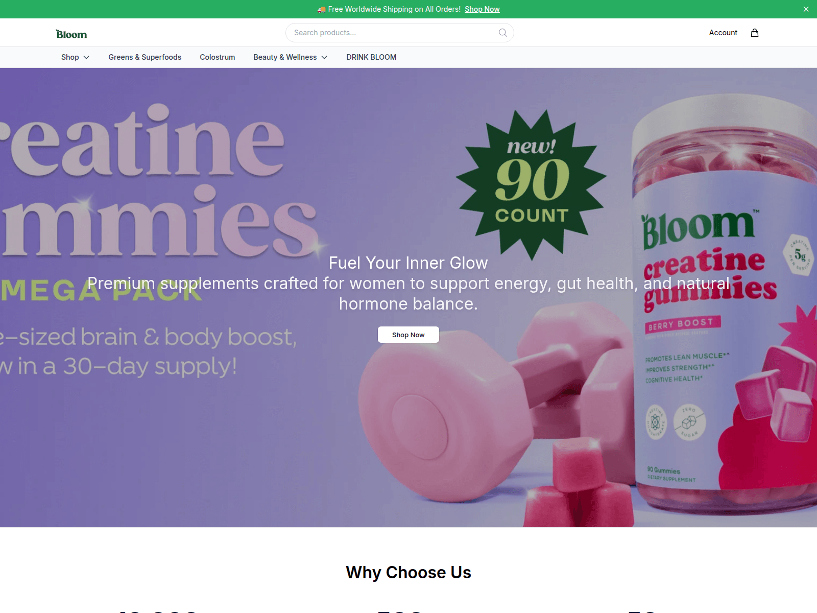 Screenshot of bloomnubiteemporiumco.shop