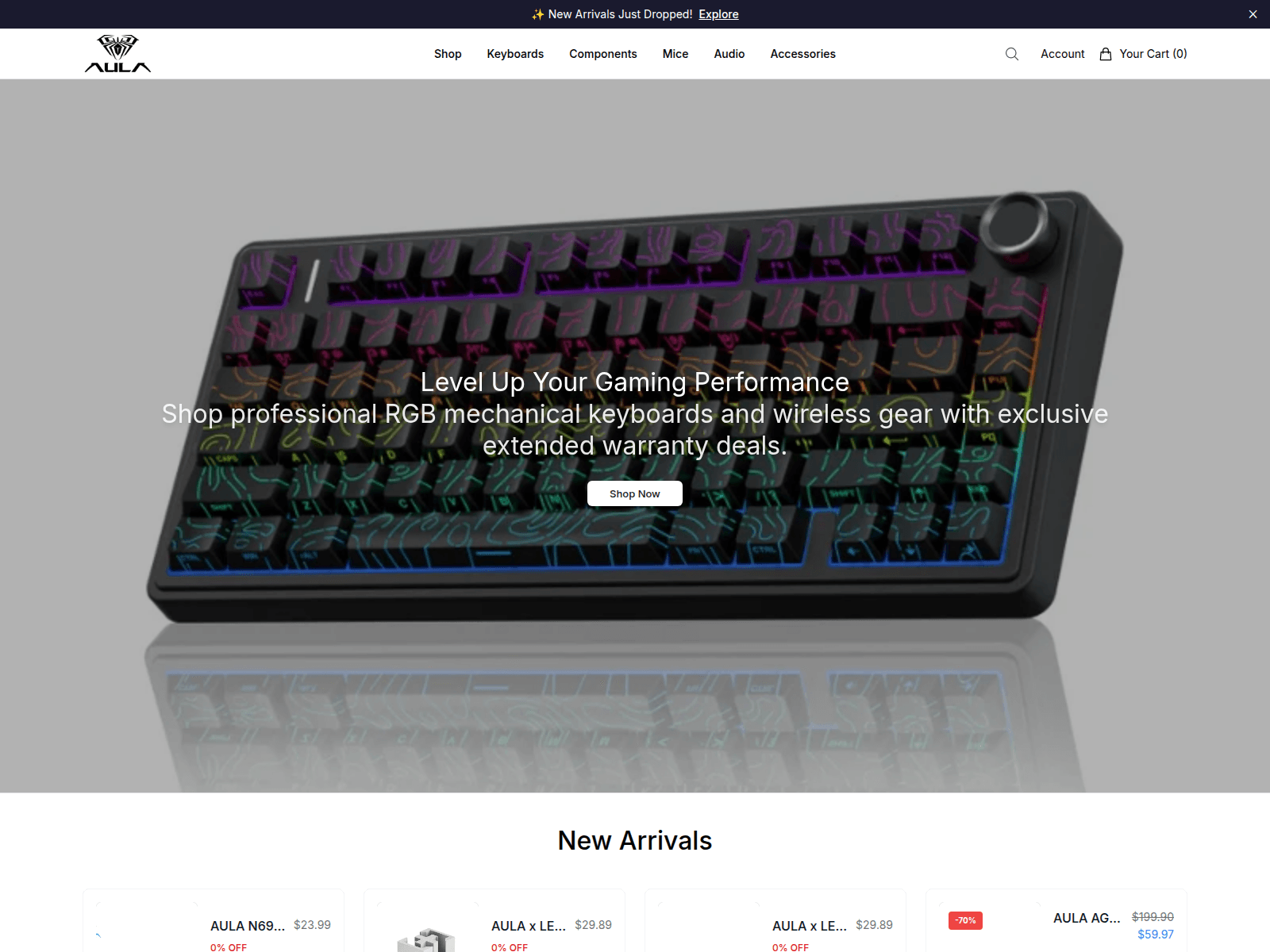 Captura de pantalla de aulanova.shop