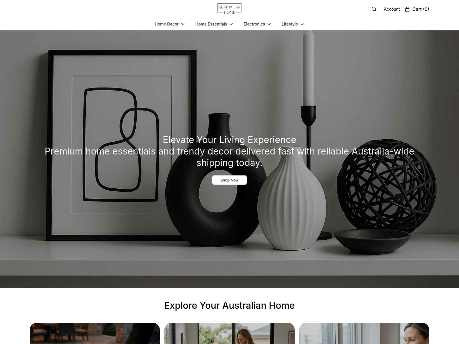 Captura de pantalla de australianhomestore.shop