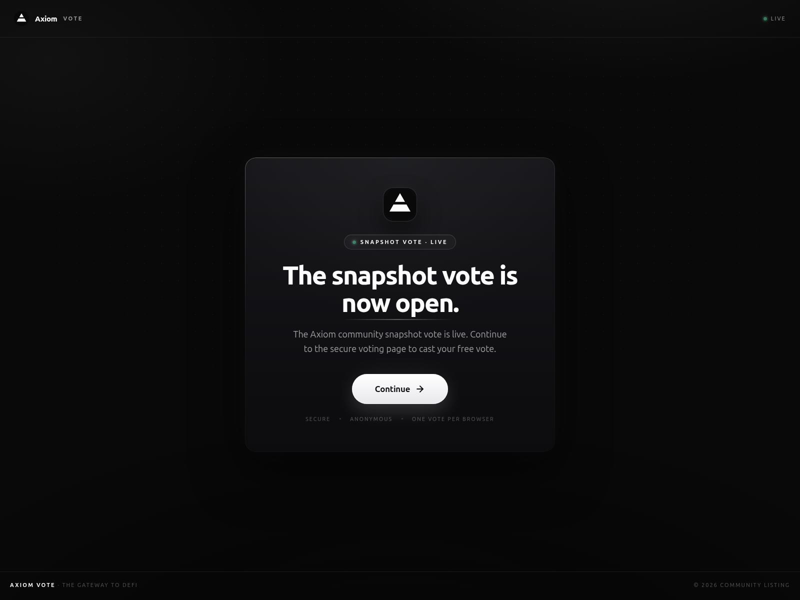 Captura de pantalla de votelist.help