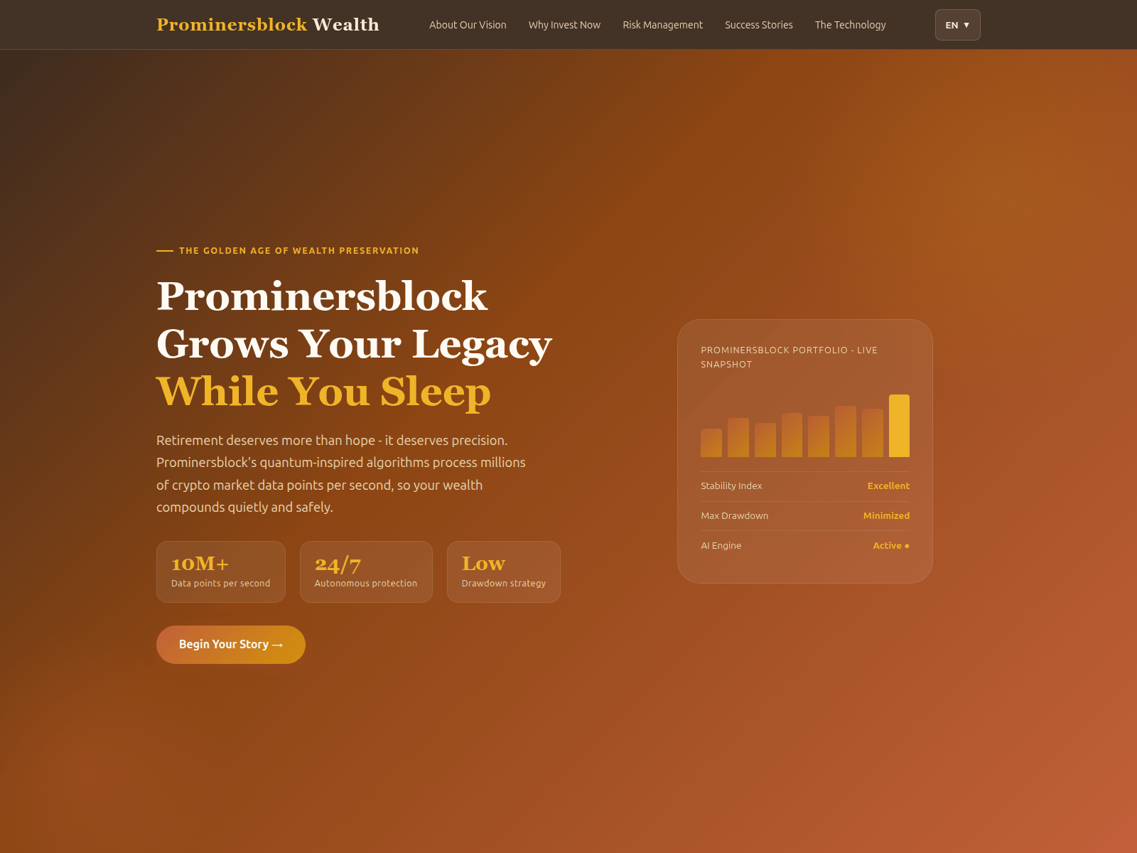 Captura de pantalla de prominersblock.com