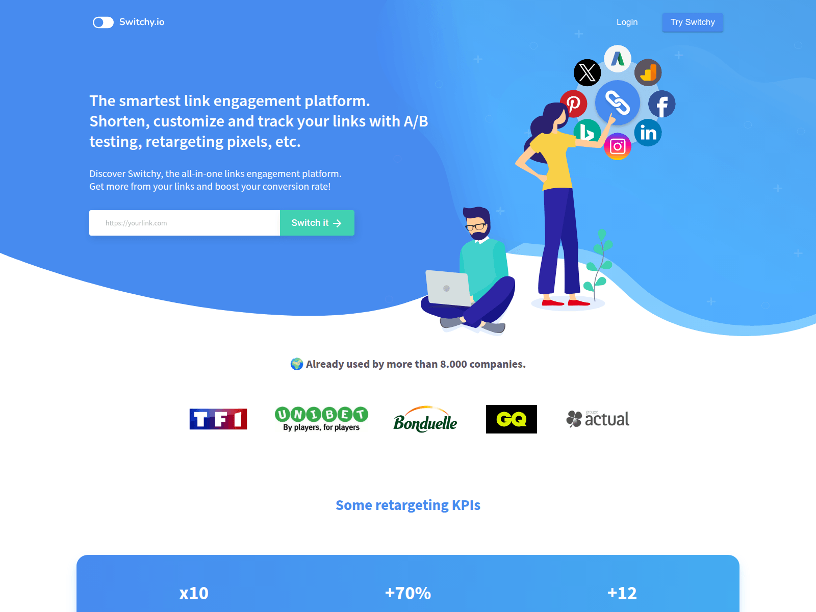 Screenshot of links.analisedisc.com.br