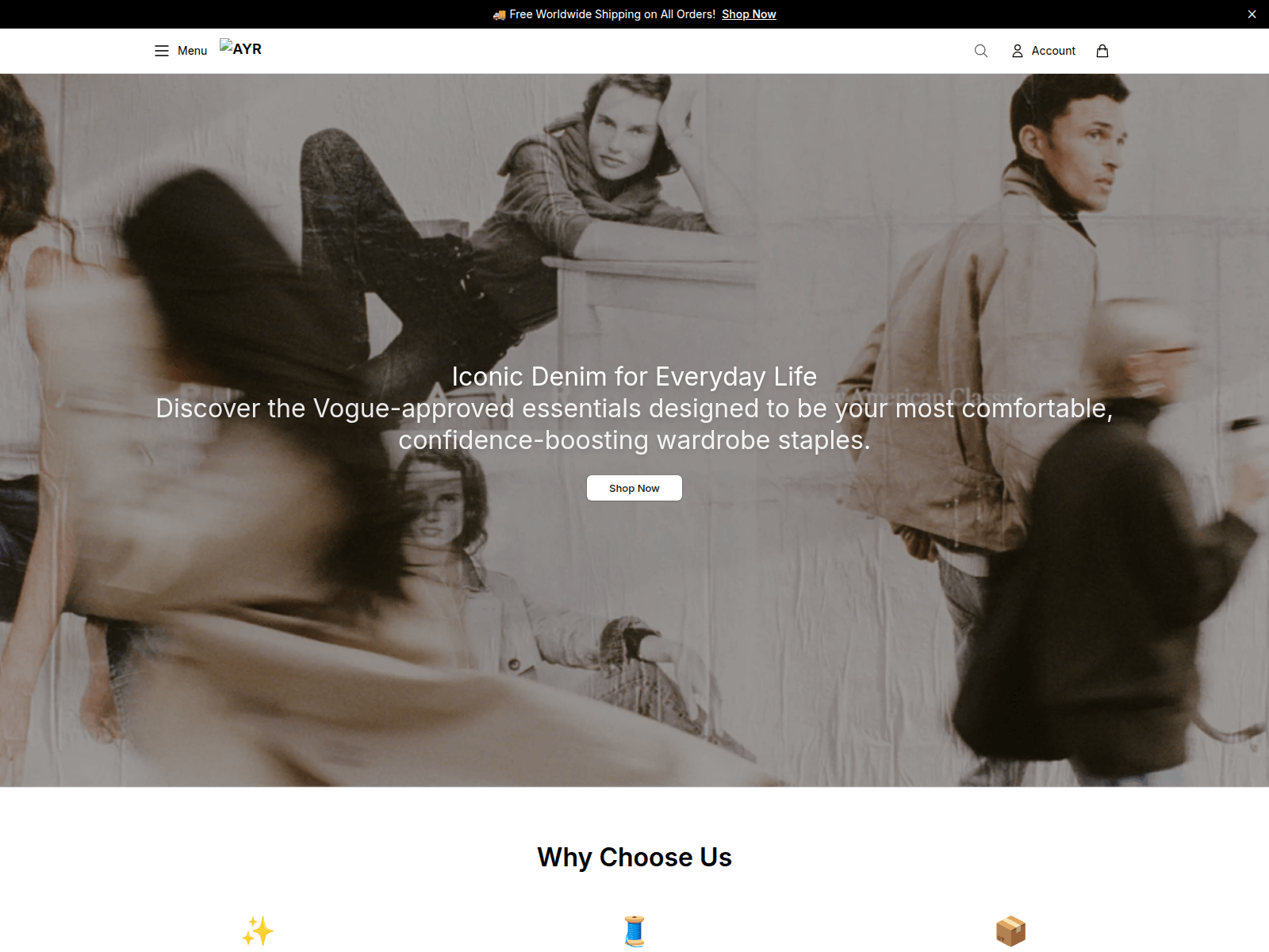 Captura de pantalla de ayrcuratedselect.shop