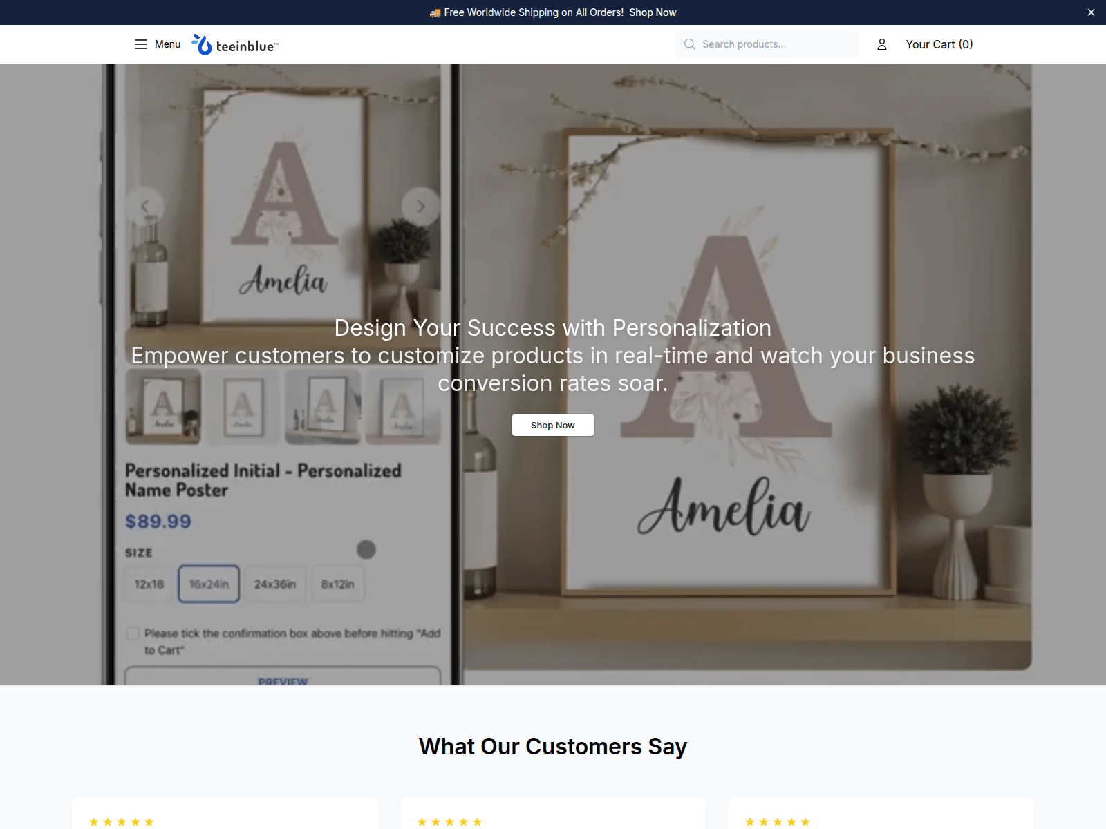 Captura de pantalla de azuretee.shop