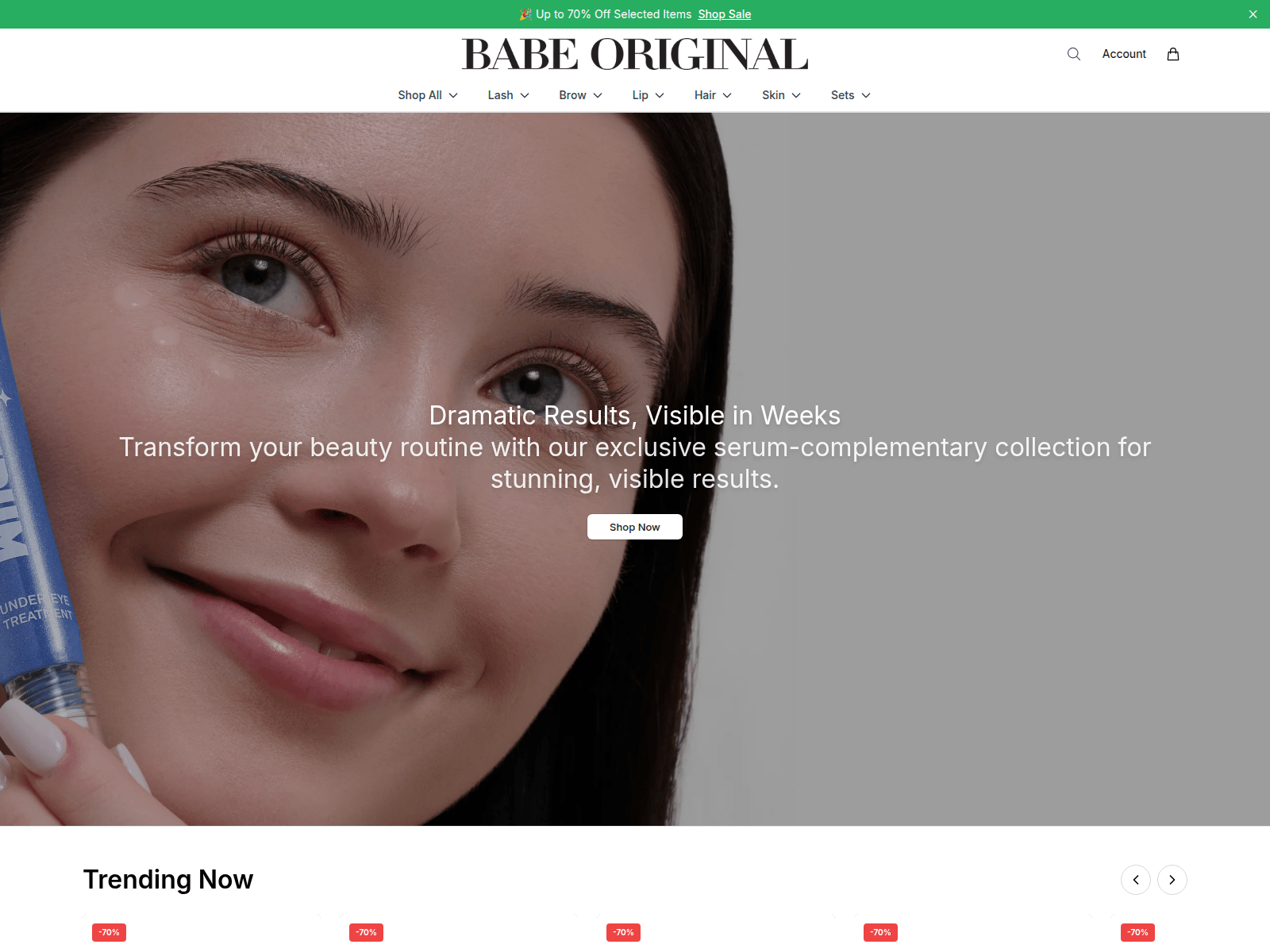 Captura de pantalla de babesque.shop