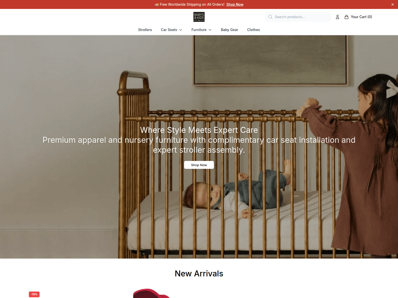 Captura de pantalla de babys1sthq.shop
