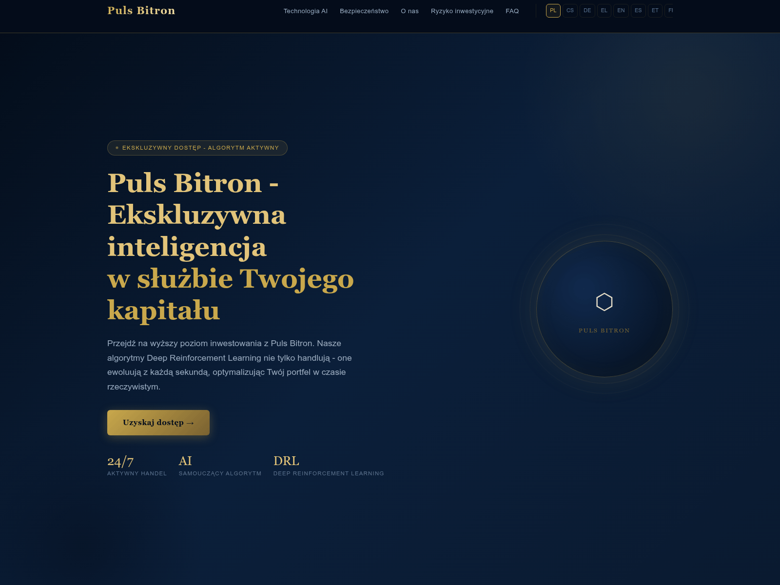 Captura de pantalla de pulsbitrontrade.com