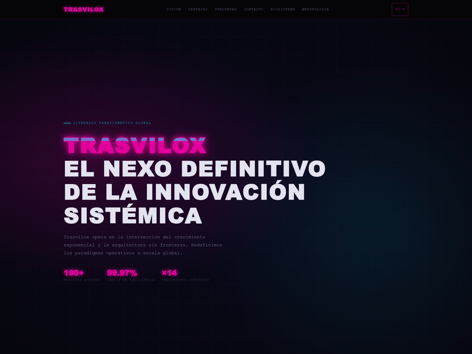 Captura de pantalla de trasviloxtrade.com