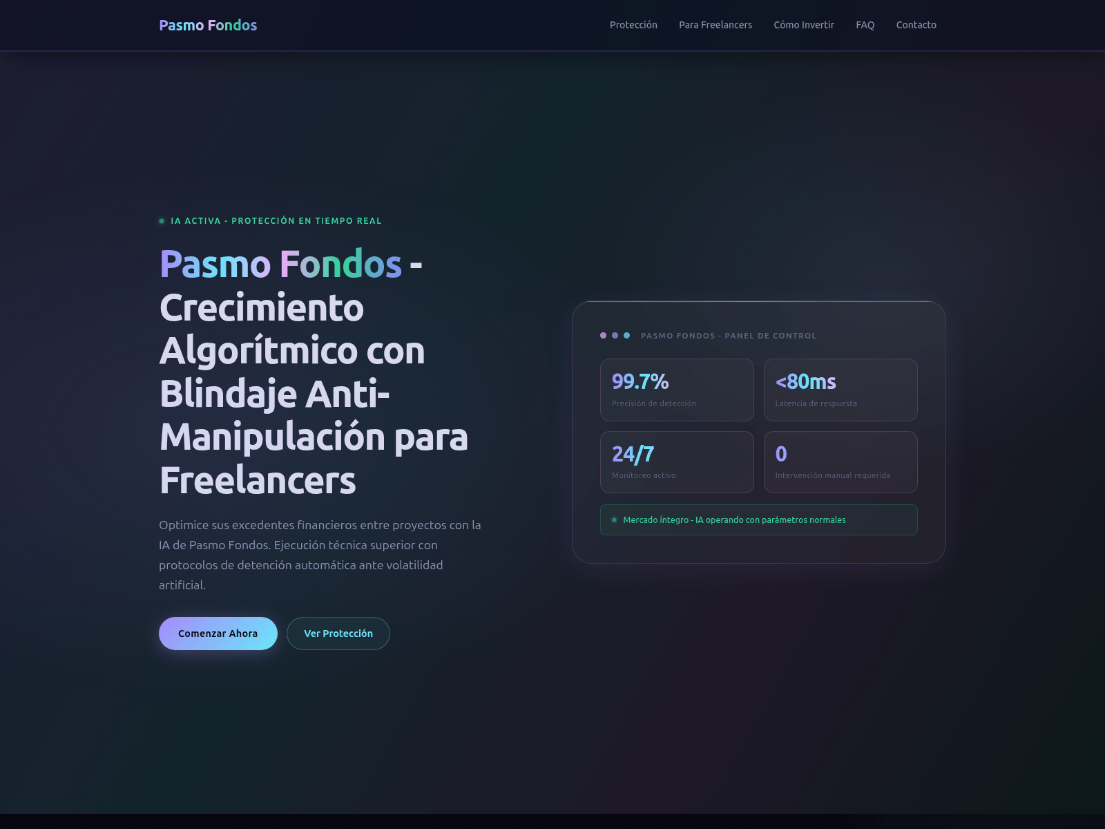 Captura de pantalla de pasmo-fondos.net