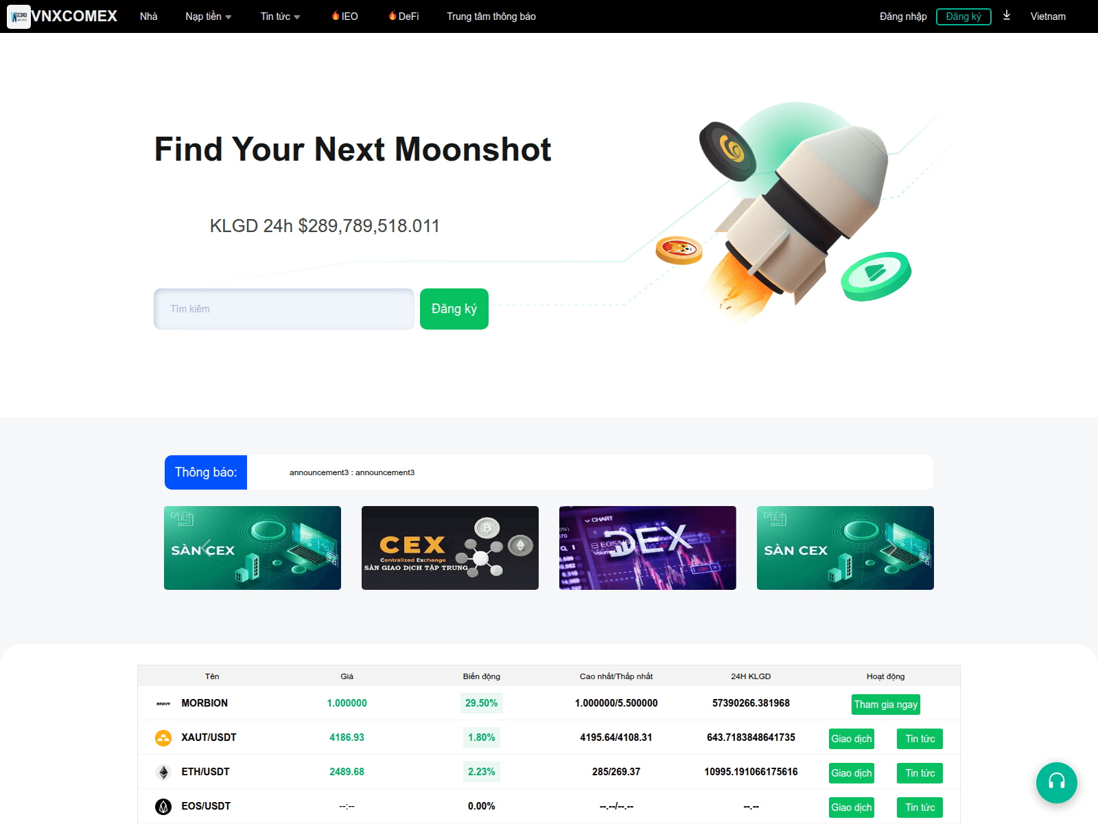 Captura de pantalla de vngoldbuy.com
