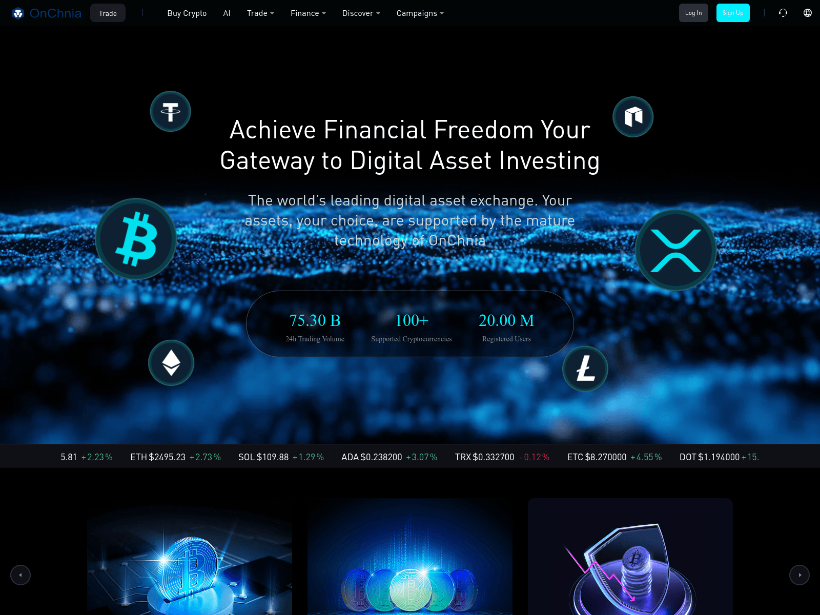 Screenshot von onchnia.net