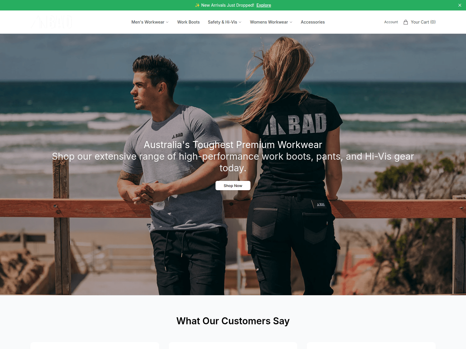 Screenshot of badworkweargear.shop
