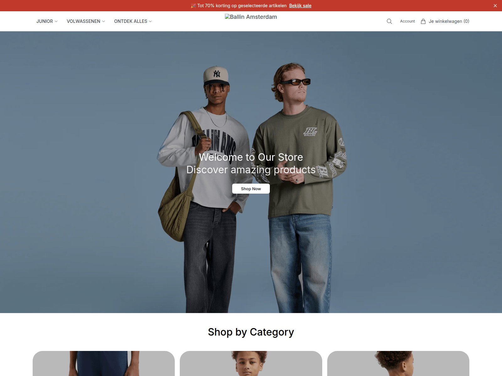 Captura de pantalla de ballinamsterdamstore.shop