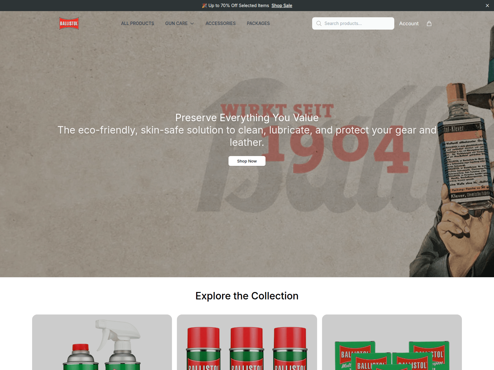Captura de pantalla de ballistolcare.shop