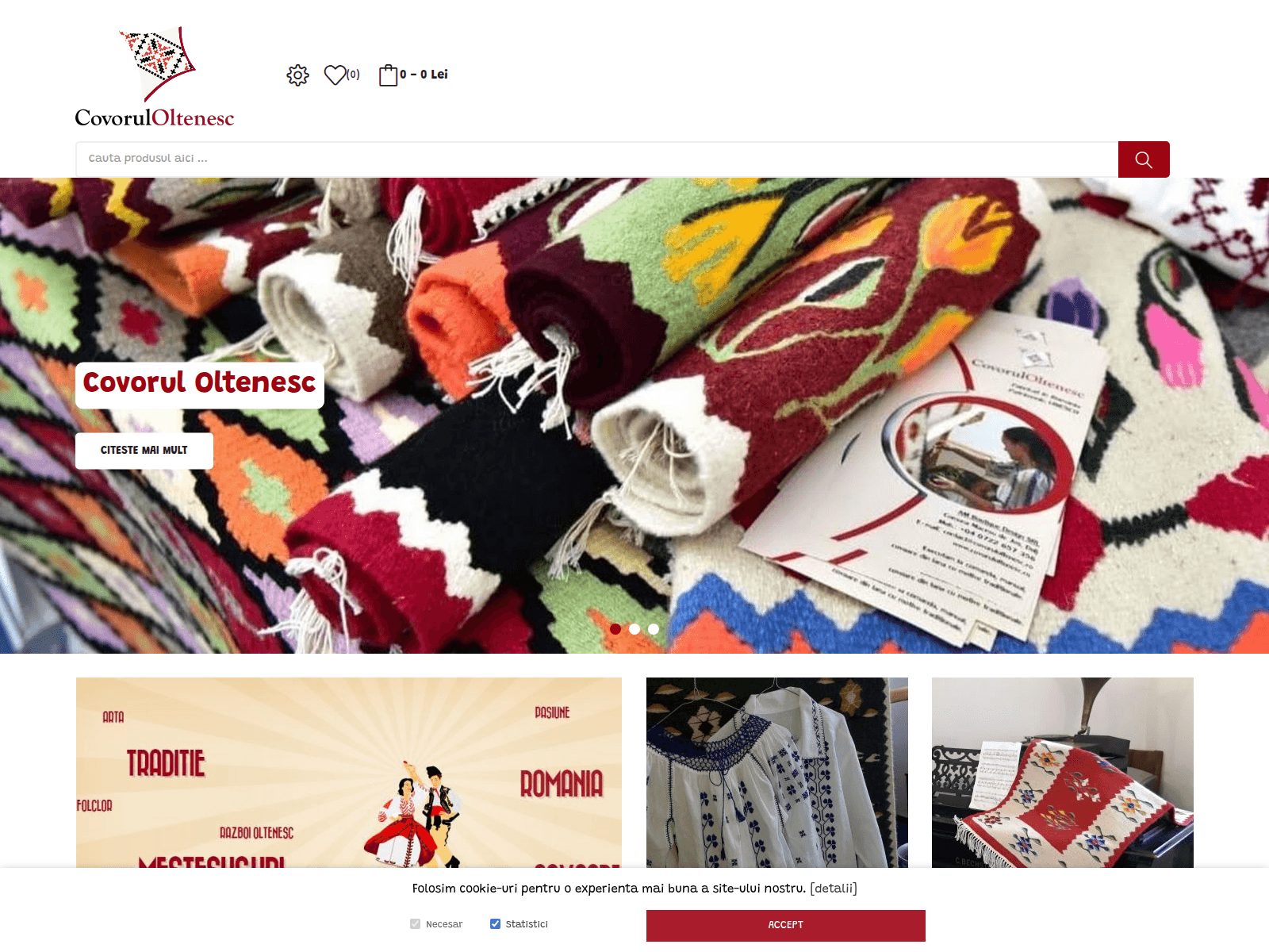 Screenshot of covoruloltenesc.ro