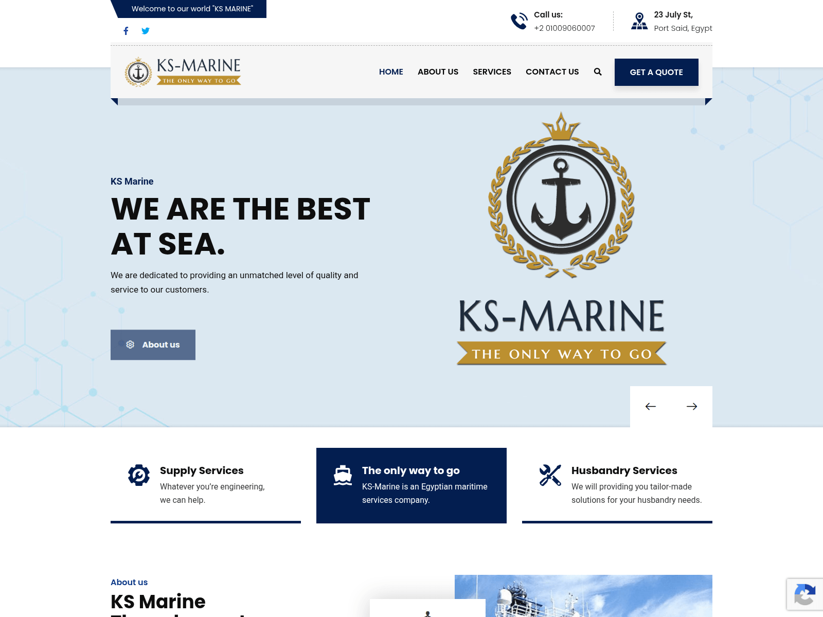 Знімок екрана ks-marine.com