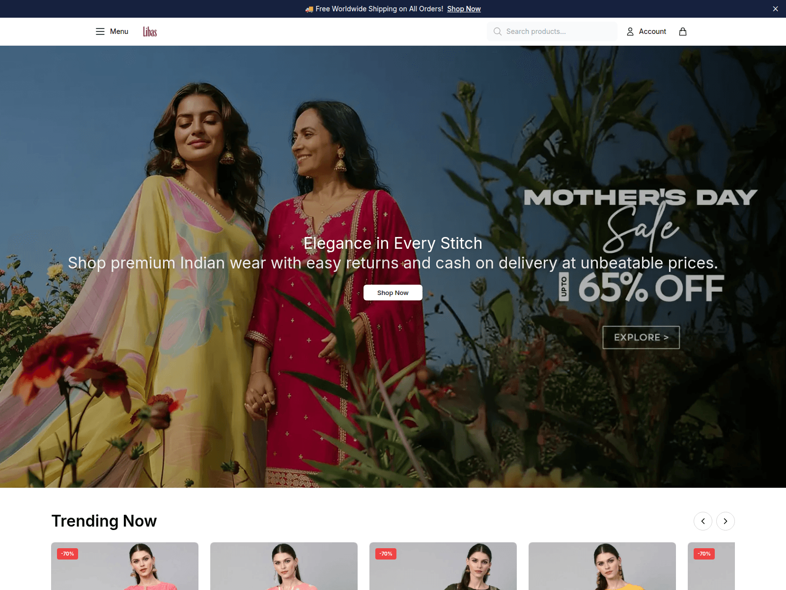Captura de pantalla de baschic.shop