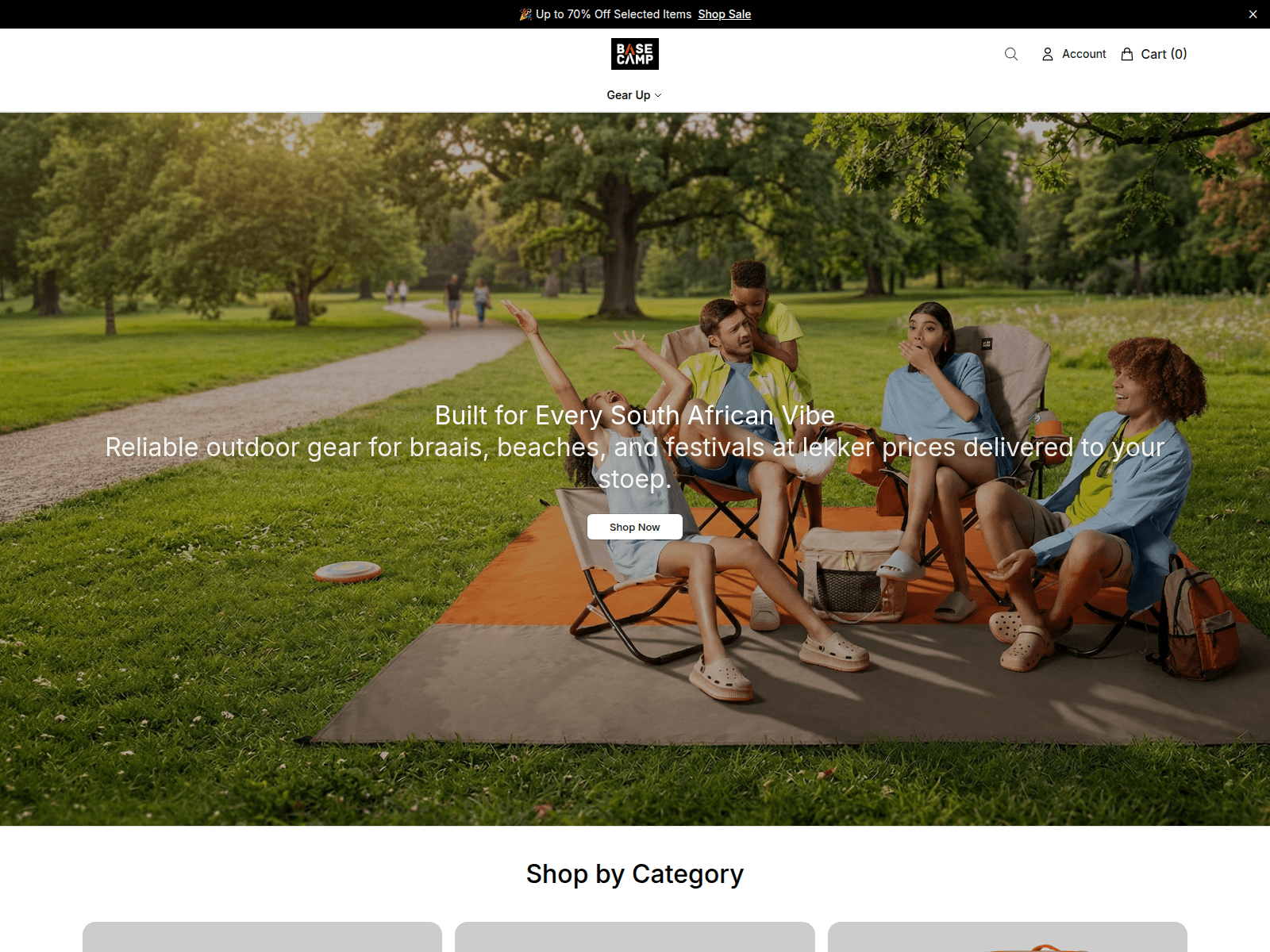 Captura de pantalla de basecampoutdooroutfitters.shop