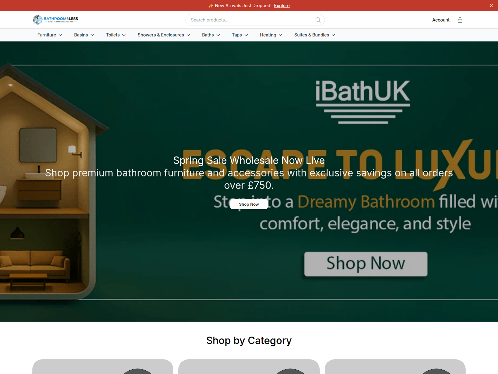 Captura de pantalla de bathroom4lesshome.shop