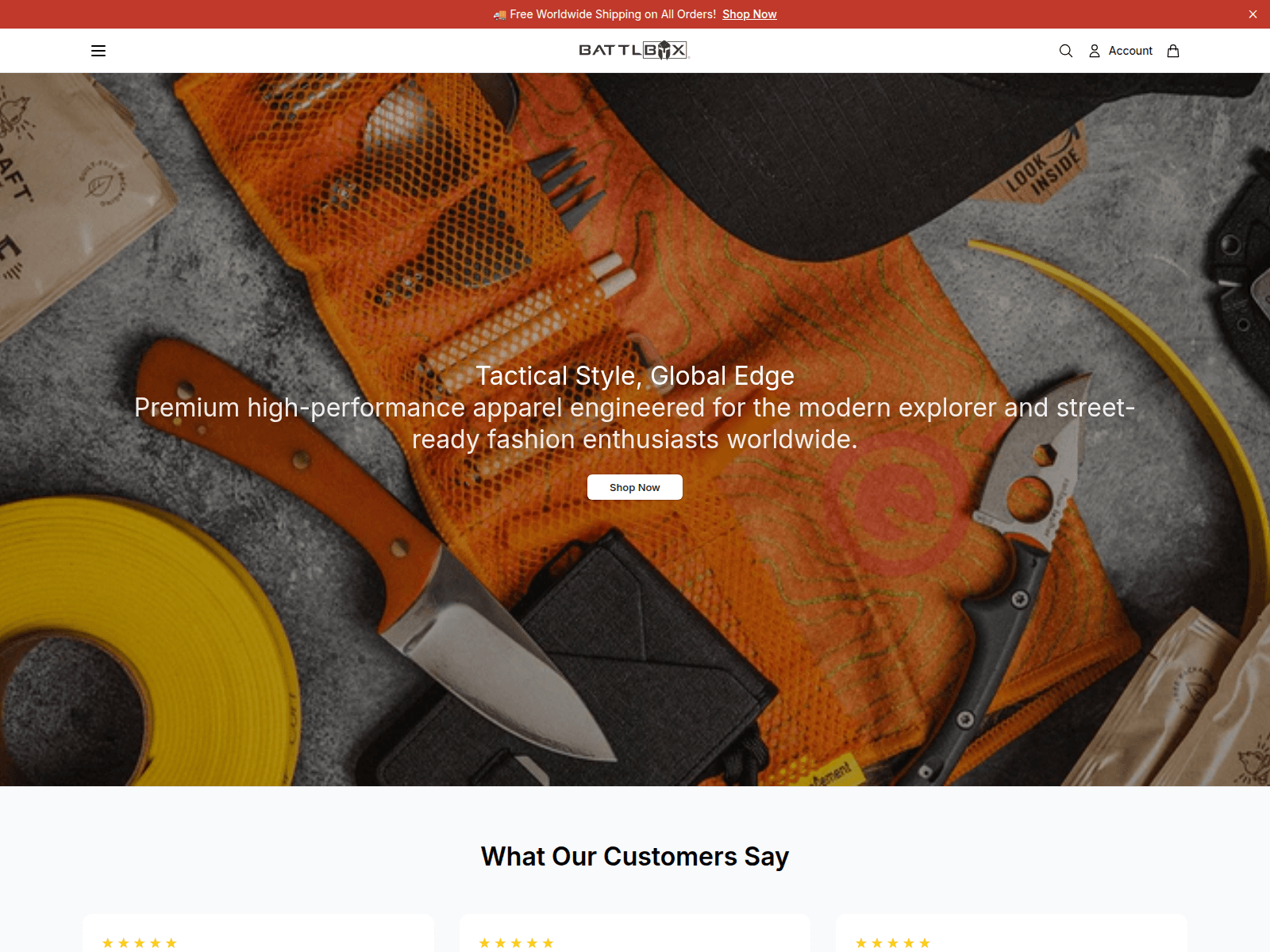 Captura de pantalla de battlbox.shop