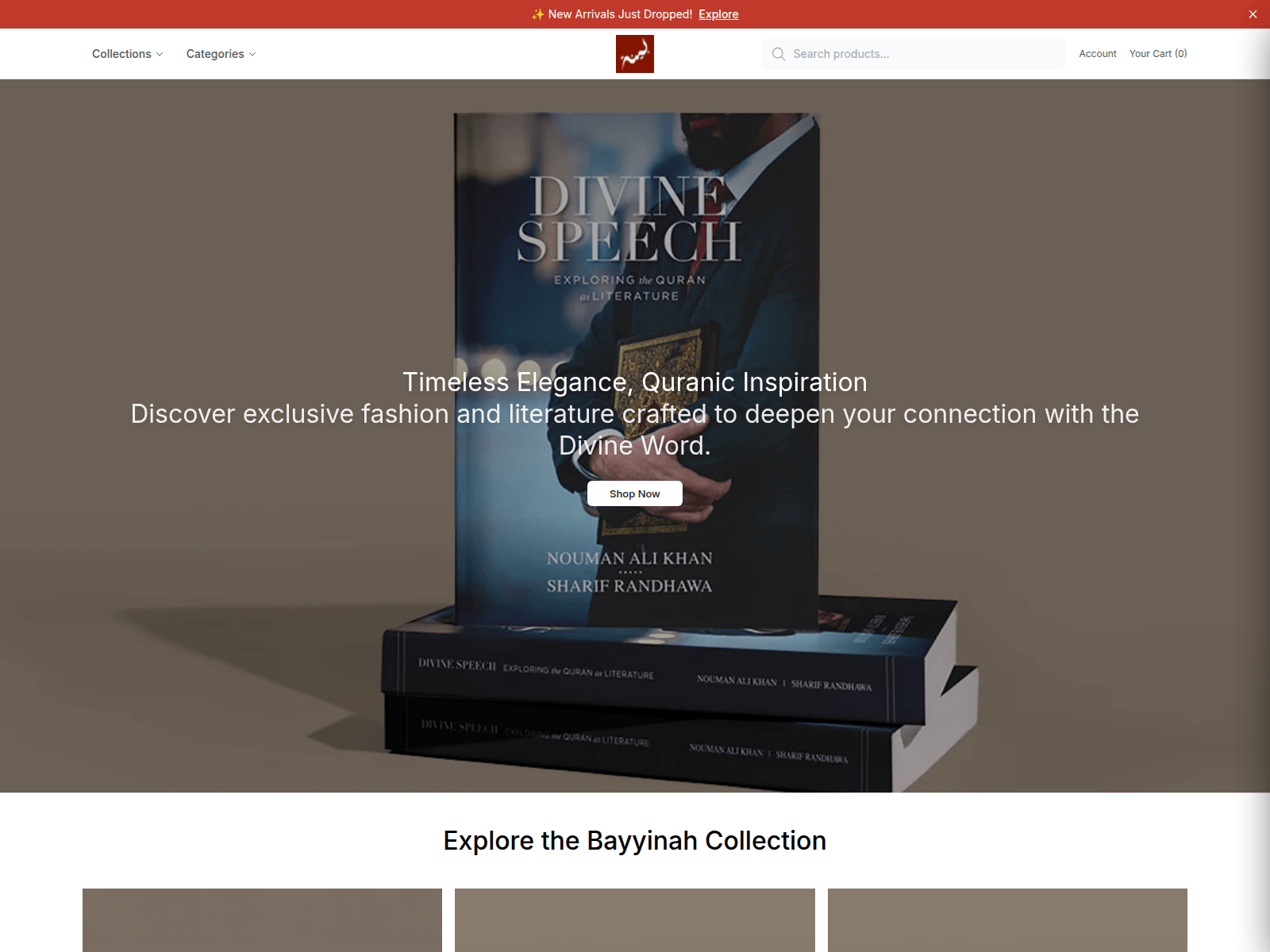 Captura de pantalla de bayyinahstore.shop