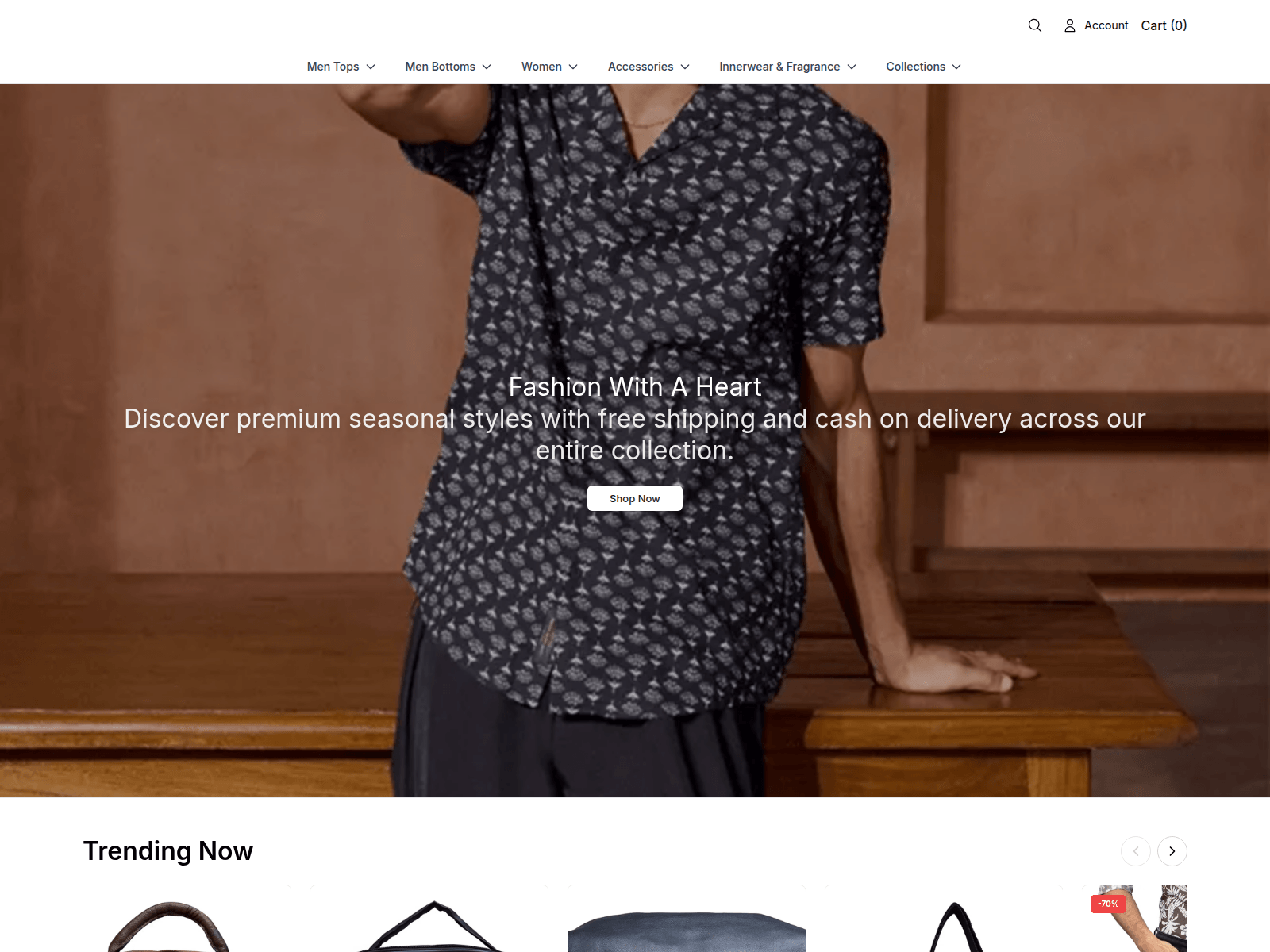Captura de pantalla de beinghumanclothing.shop