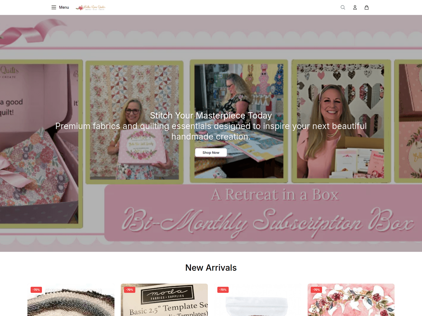 Captura de pantalla de bellarosequiltsstyle.shop