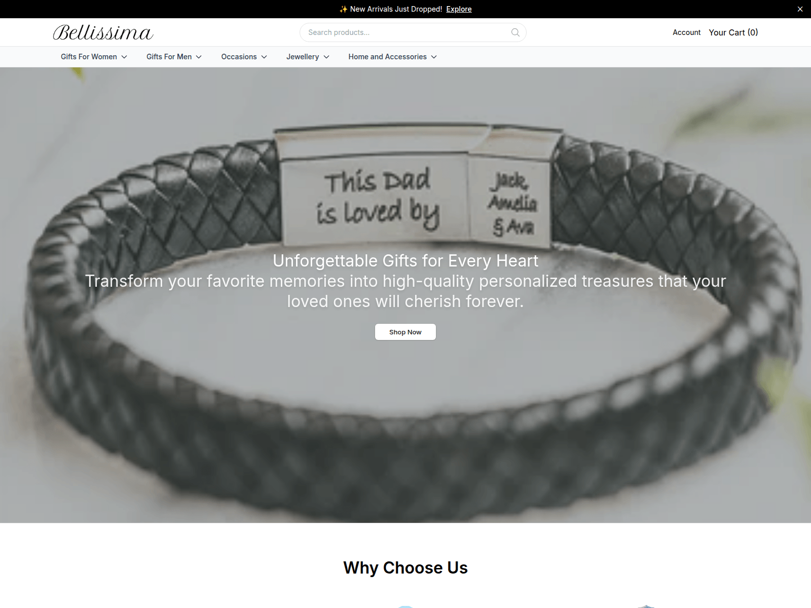 Captura de pantalla de bellissimadirect.shop