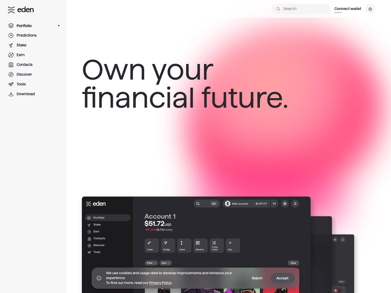 のスクリーンショット edenwallet.app