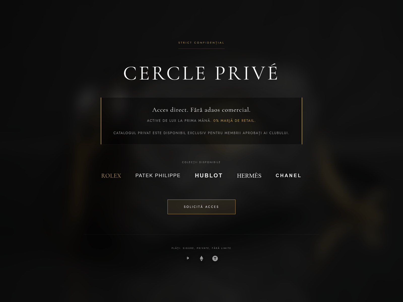 Screenshot of cercleprivate.com
