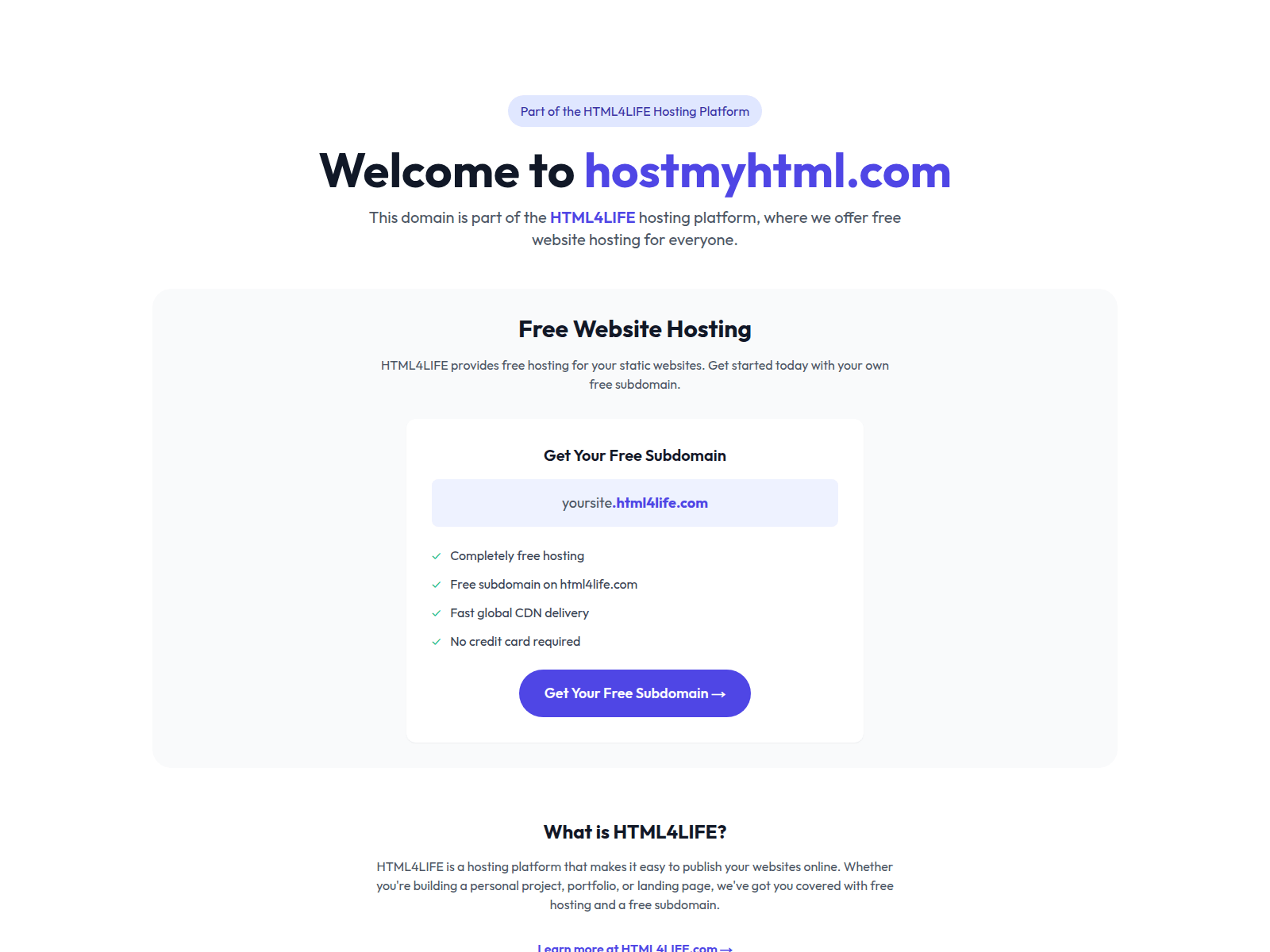 のスクリーンショット hostmyhtml.com