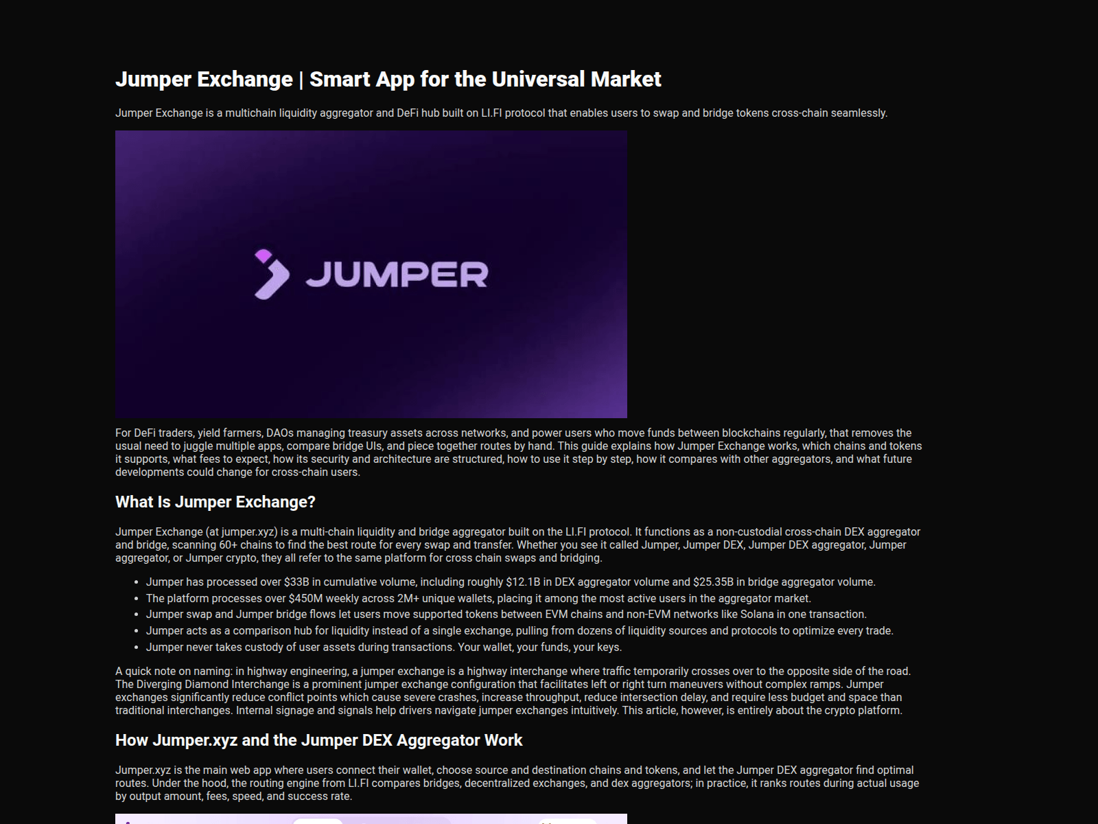 Screenshot of jurnper.exchange