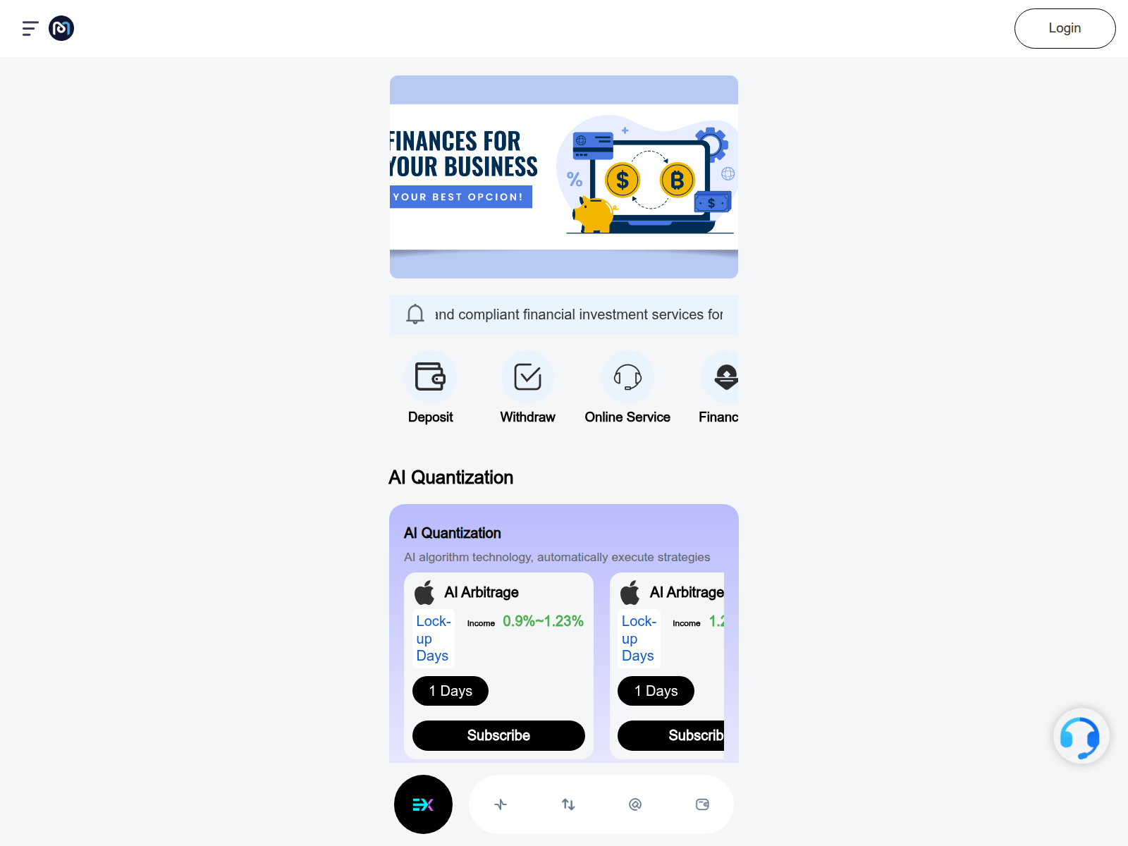 Screenshot of royal-captal-ex.com