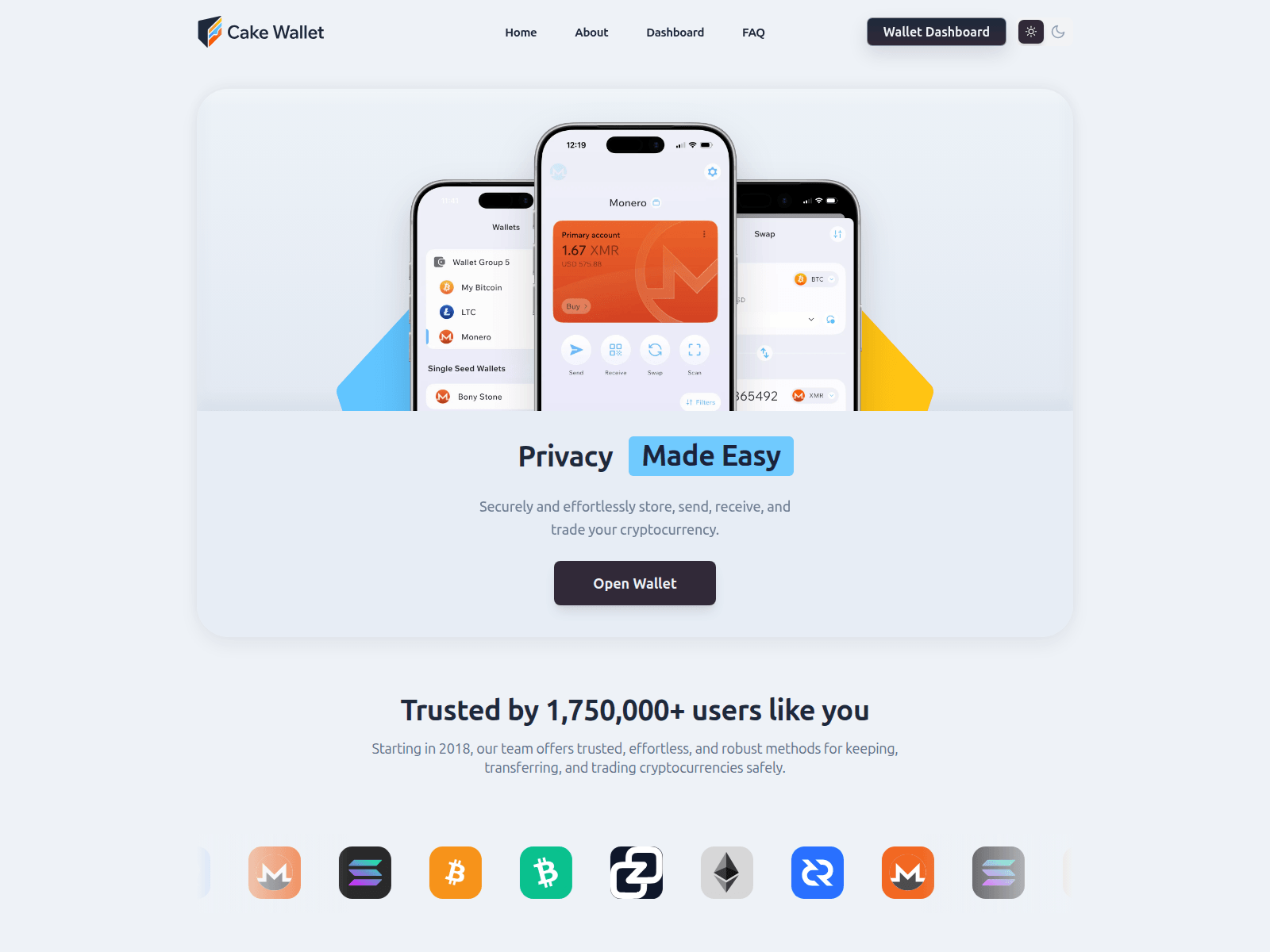 Screenshot of cakewallat.com