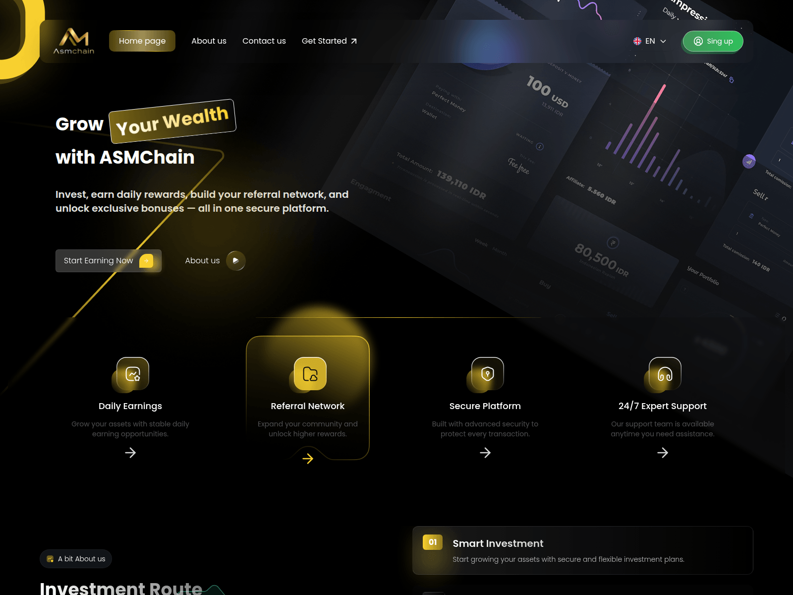 のスクリーンショット asmchain.com