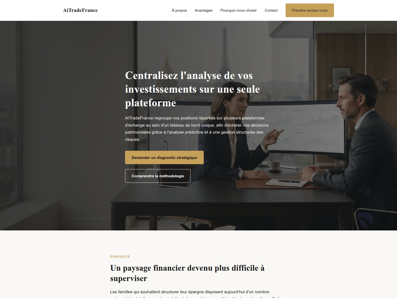 Screenshot of aitradefrance.com