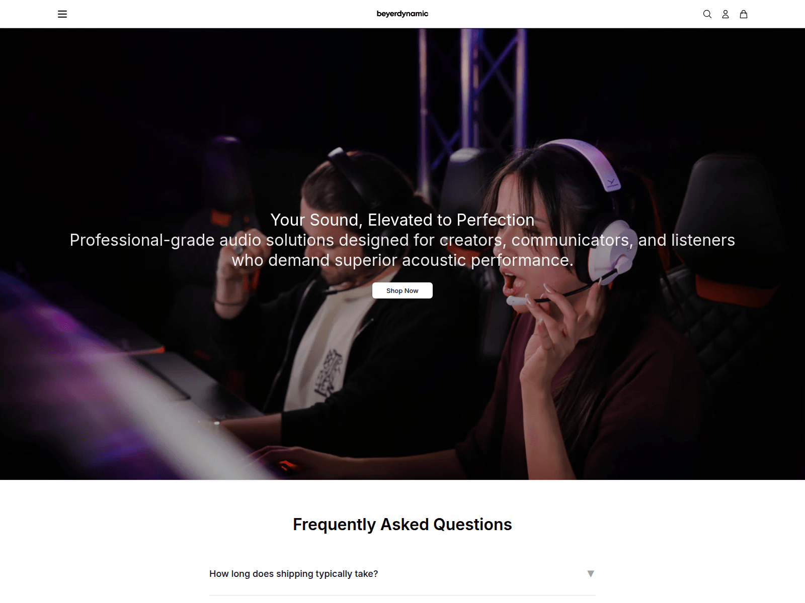 Screenshot of beyerdynamicshop.shop