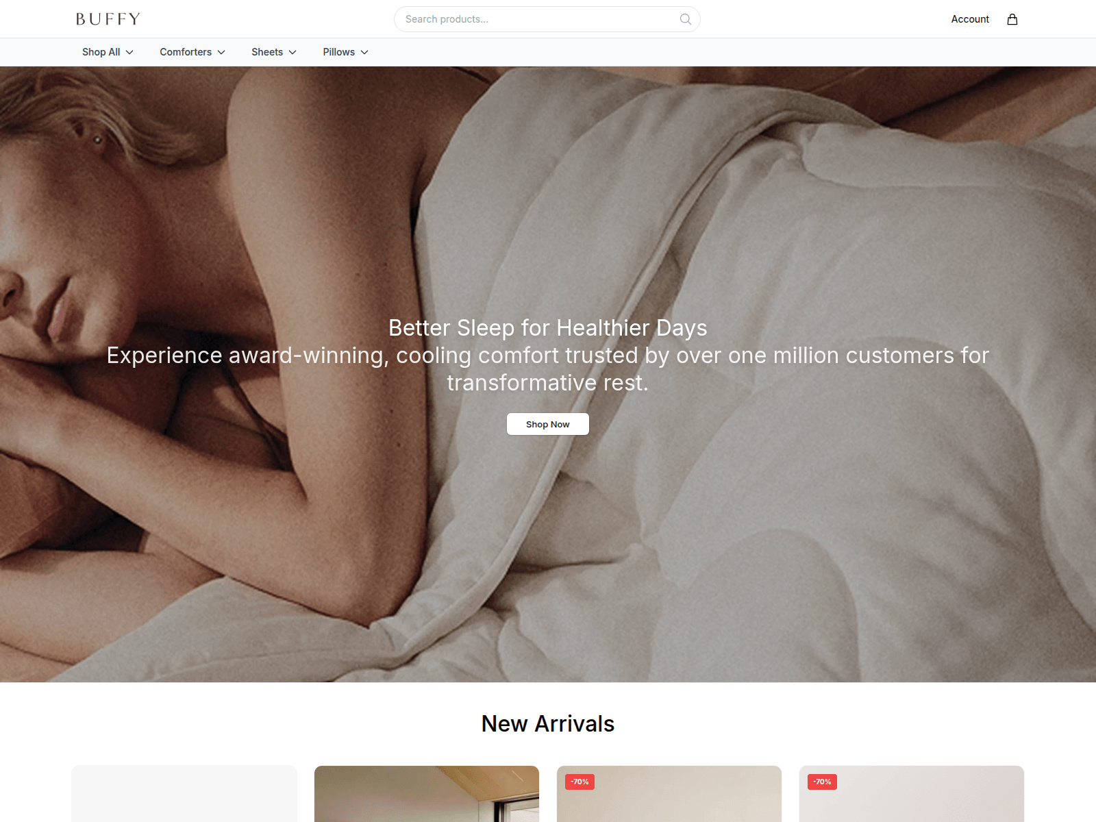 Screenshot of bfycozy.shop