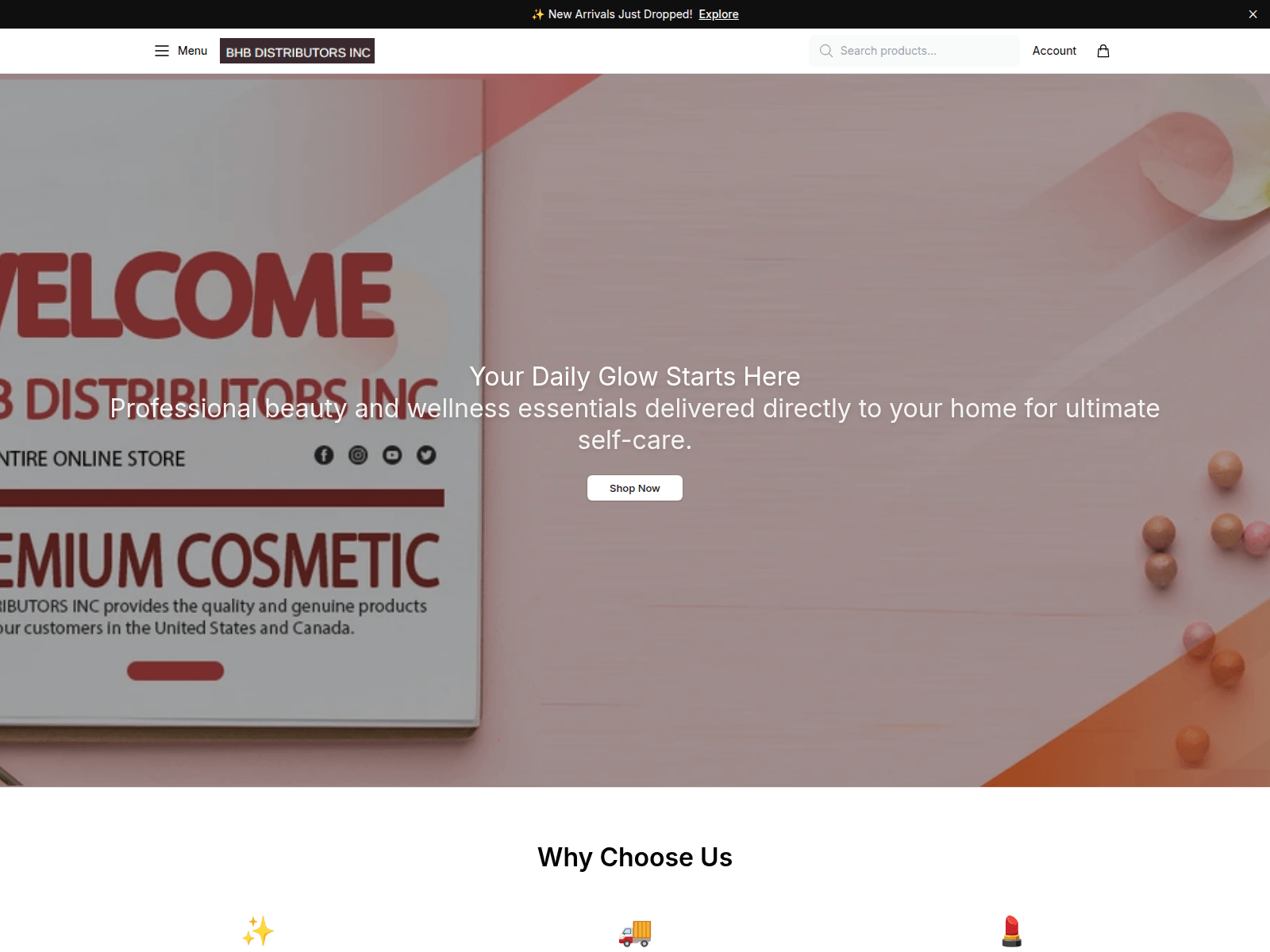 Screenshot of bhbdistributorsincstore.shop
