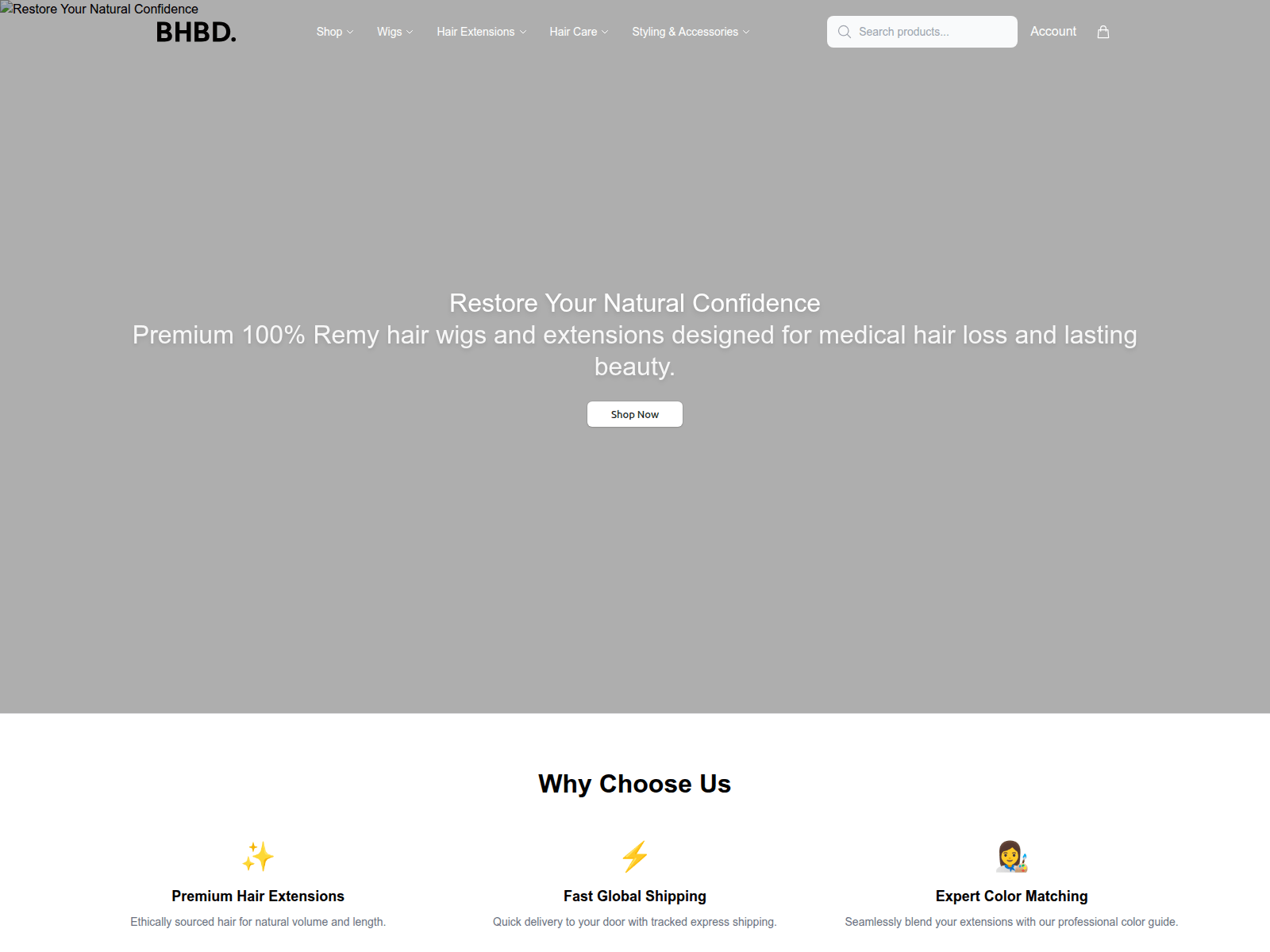 Screenshot of bhbdwell.shop