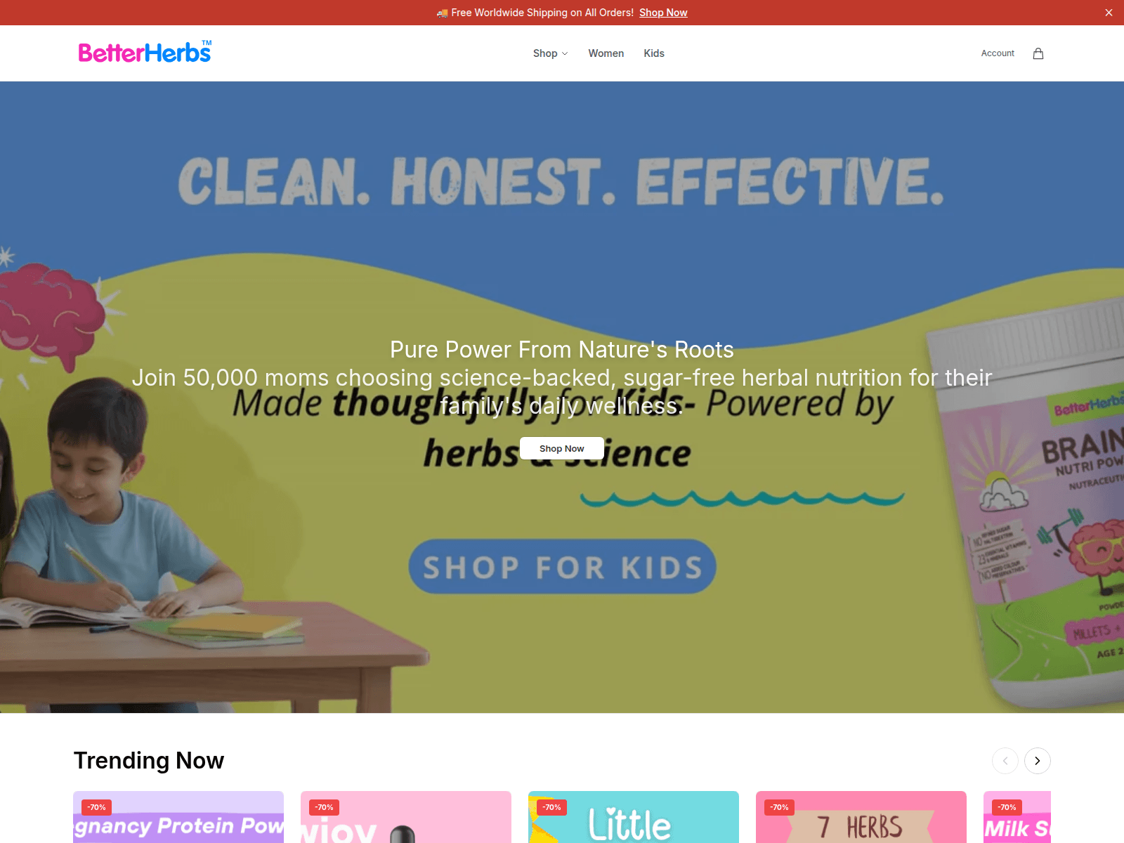 Screenshot of bherbs.shop